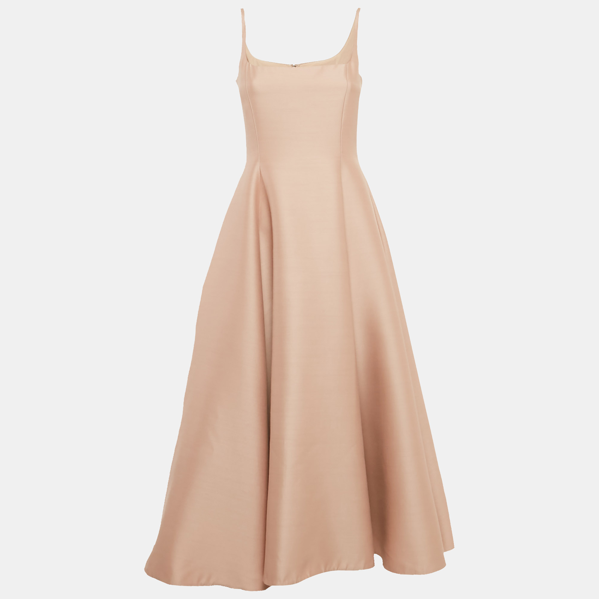 

Christian Dior Pink Wool Blend Flared Midi Dress M