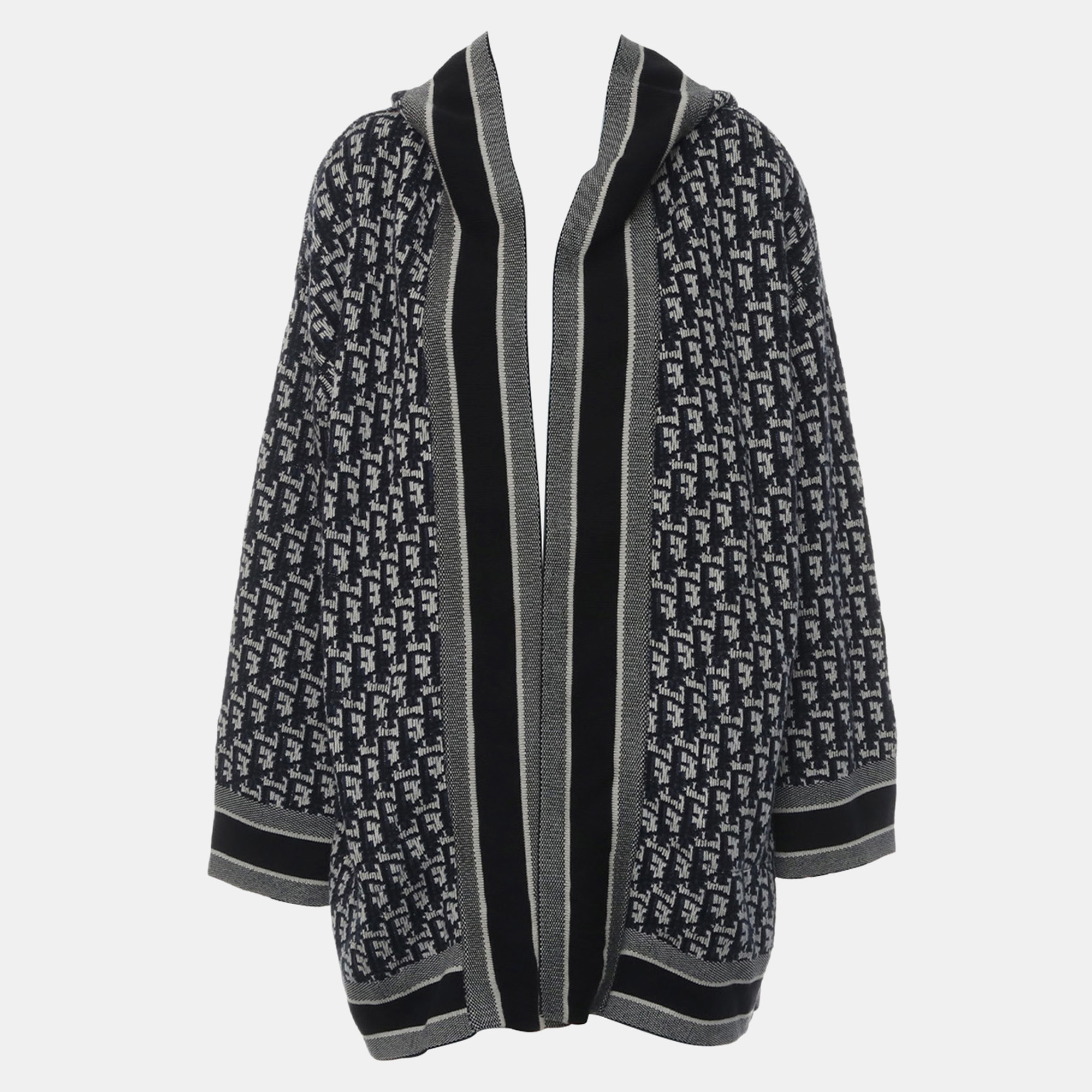

Dior Oblique Hooded Robe, Cream