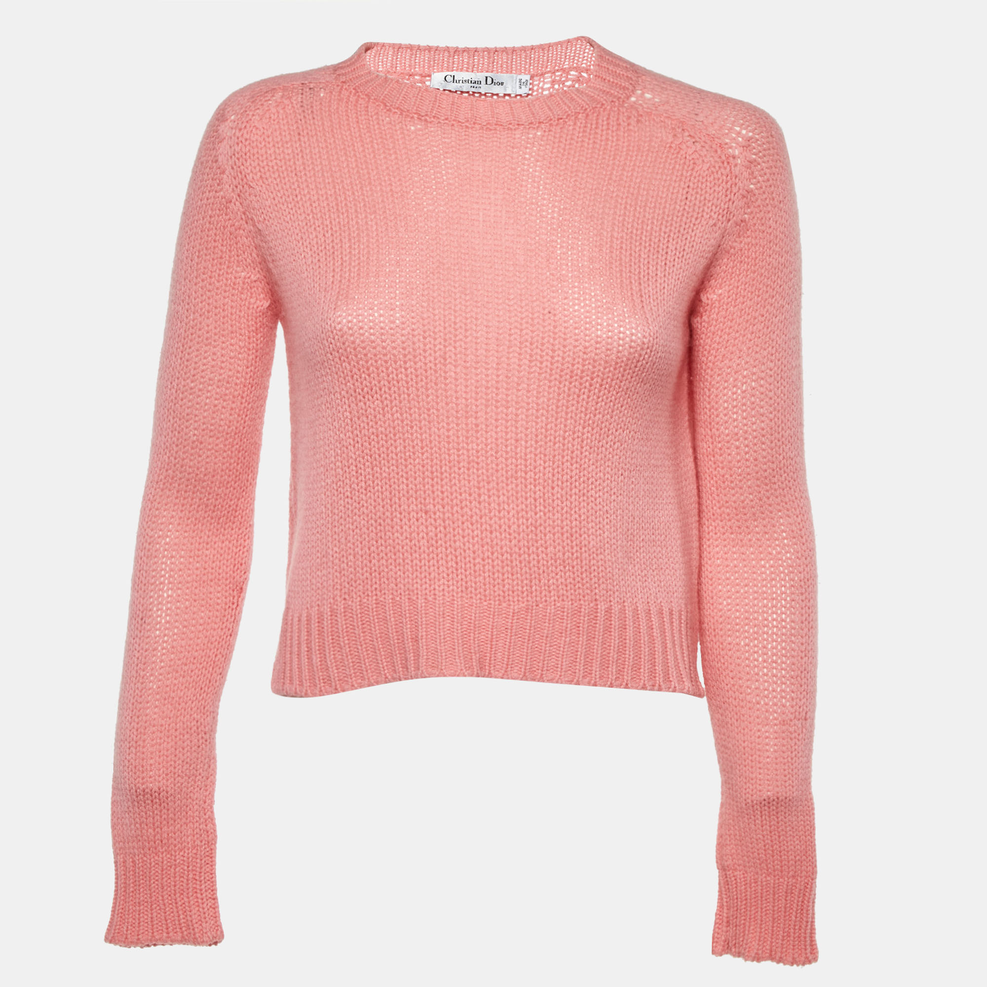 

Christian Dior Pink J'Adior Cashmere Knit Sweater S
