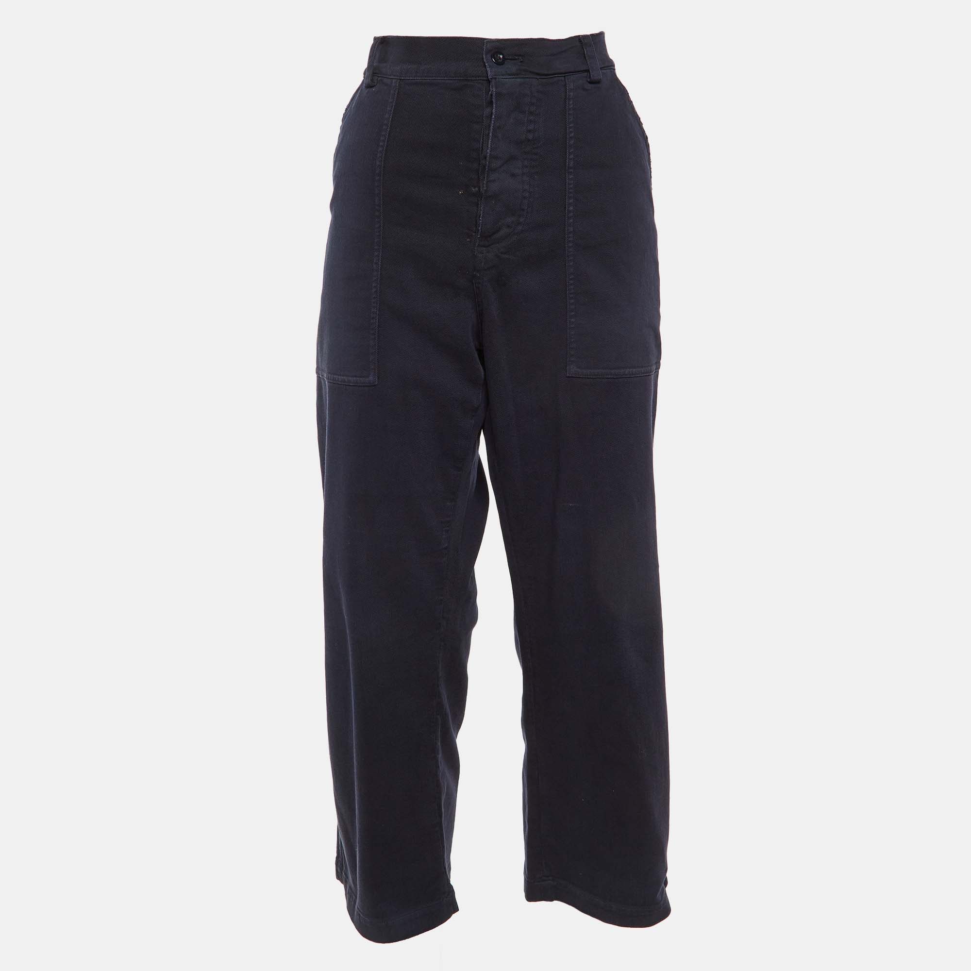 

Dior Dark Blue Cotton Culottes M, Navy blue