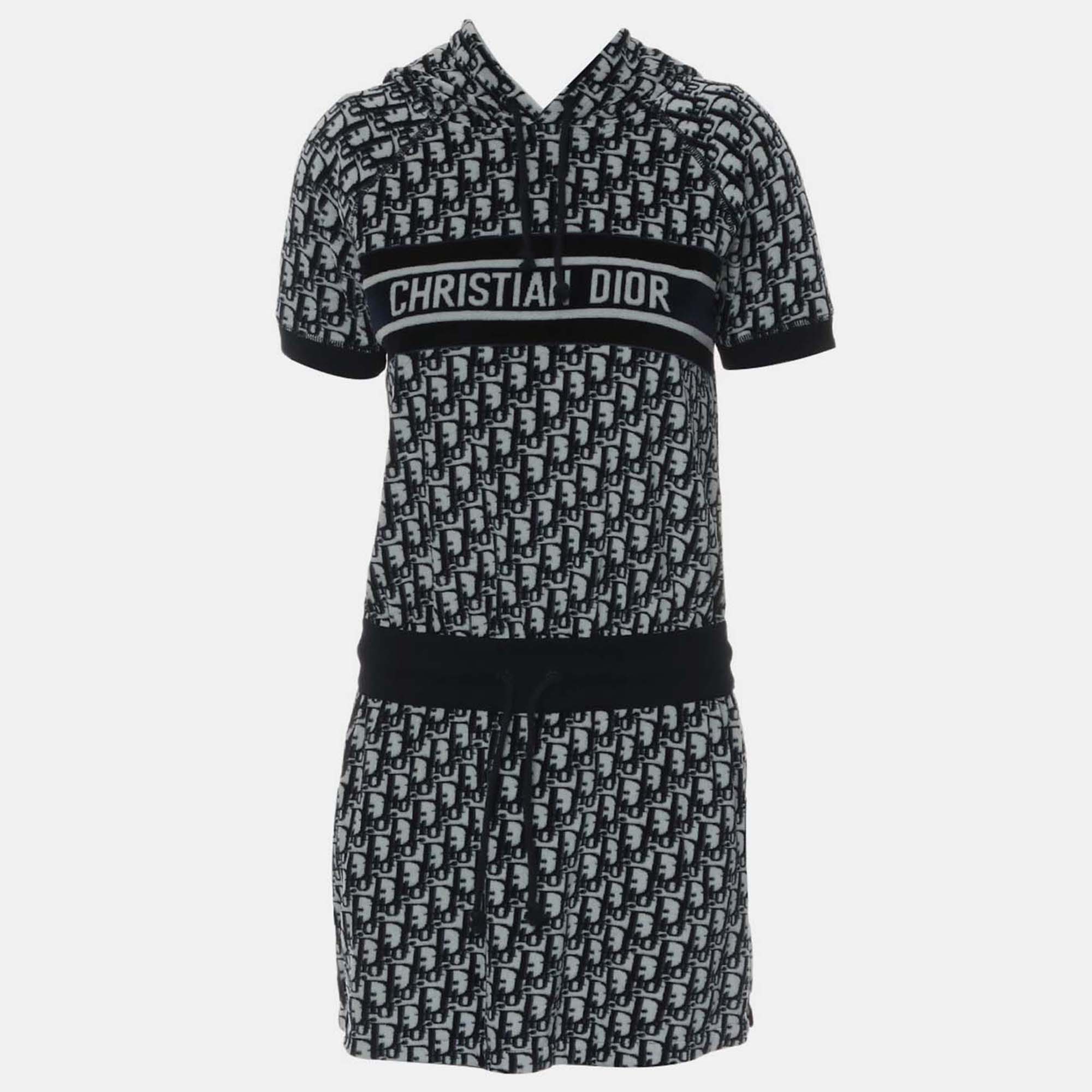 

Dior Velour Hooded Dress Size, Blue