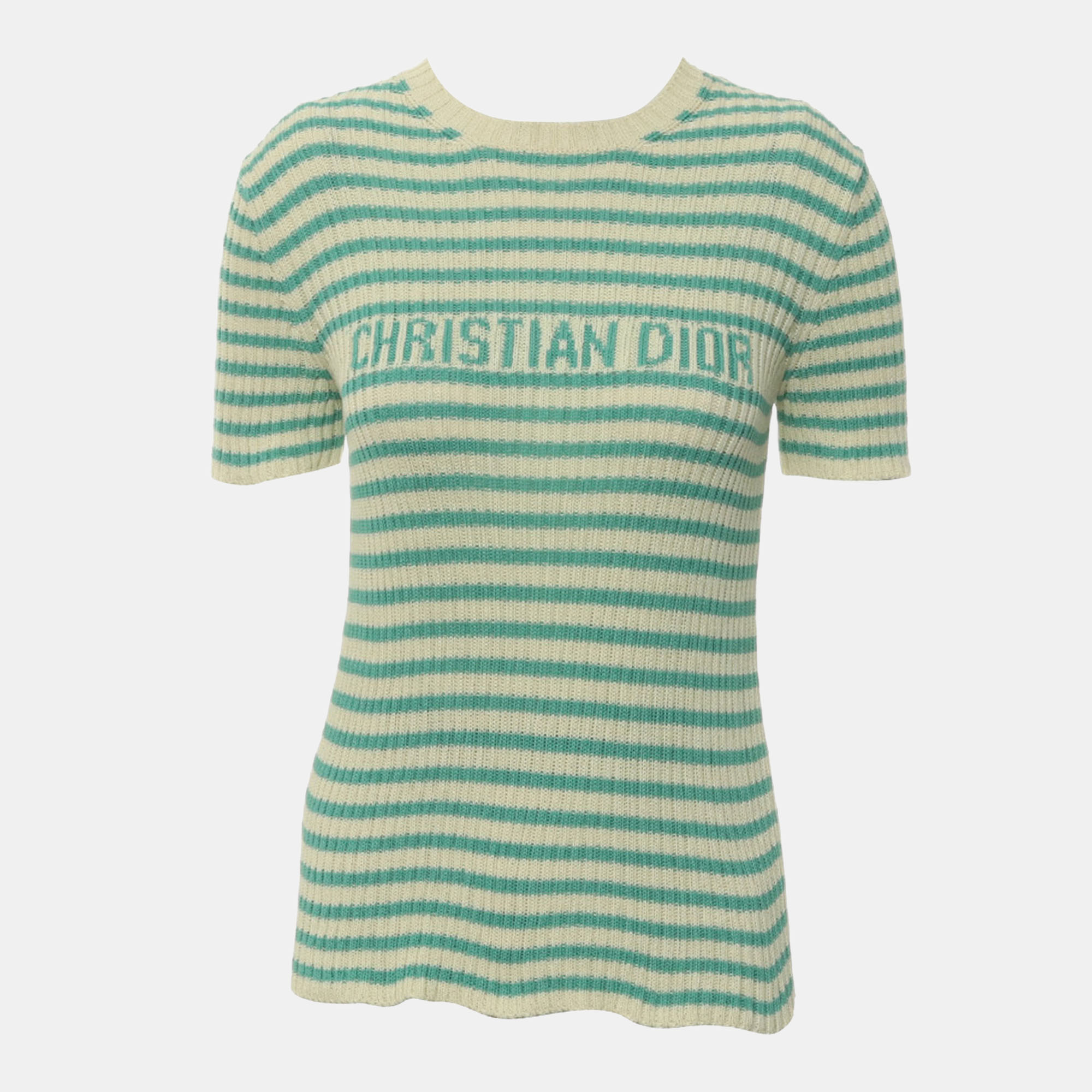 

Dior Knitted Cotton Top Size S, Cream