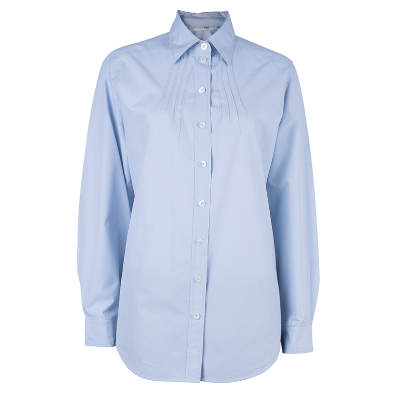 Dior Light Blue Cotton Shirt M