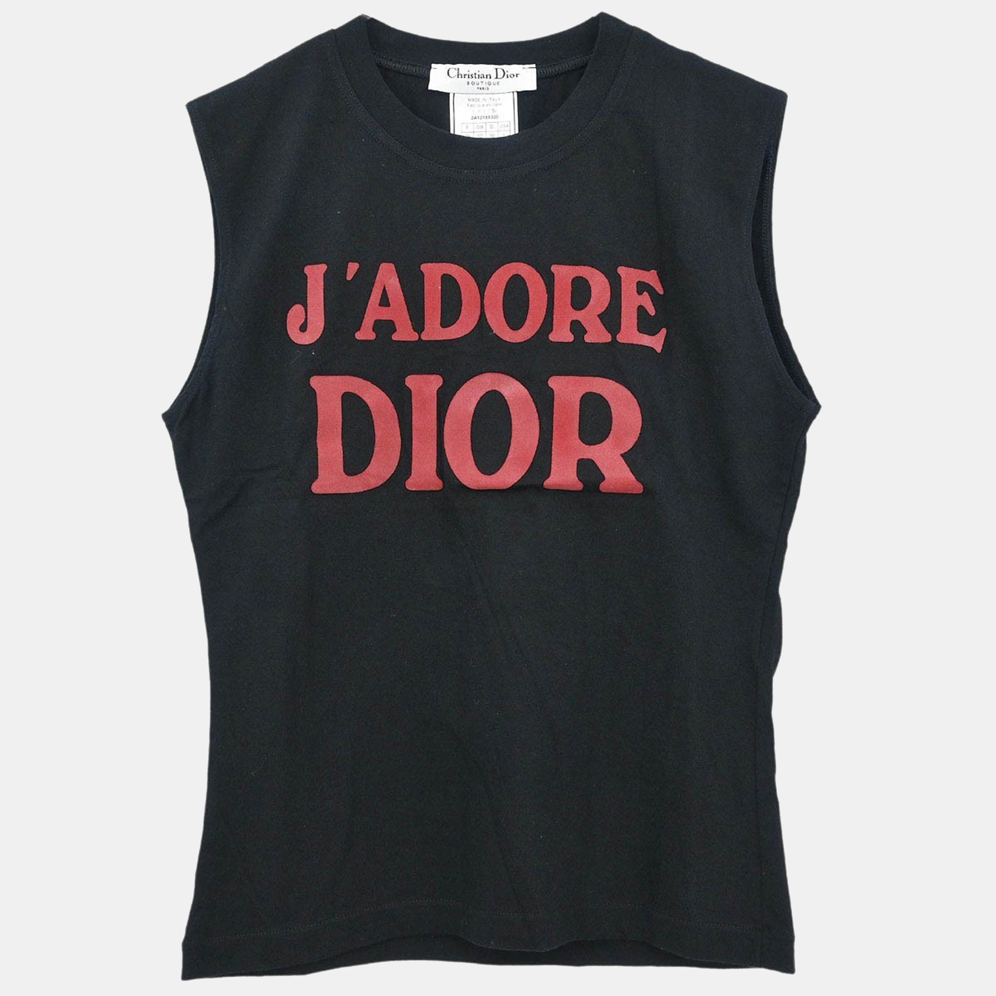 DIOR Pre-owned Christian Sleeveless Tank Top Black #38