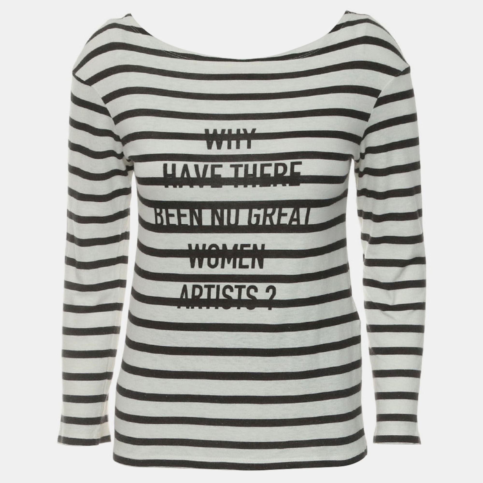 

Dior Stripes Printed Long Sleeve T-Shirt, Black