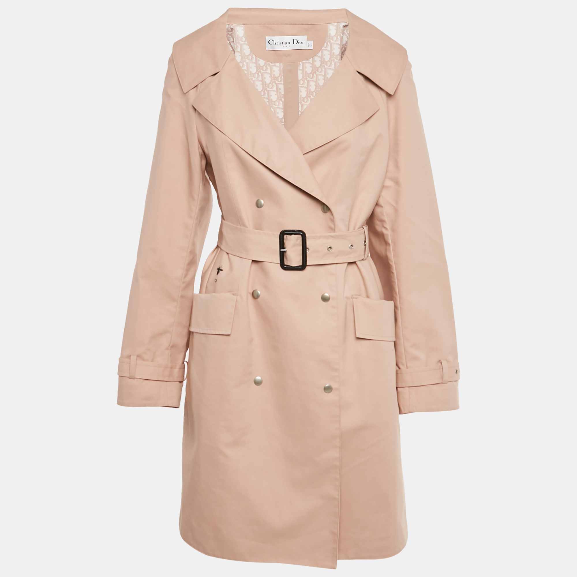 

Christian Dior Beige Cotton Trench Coat L