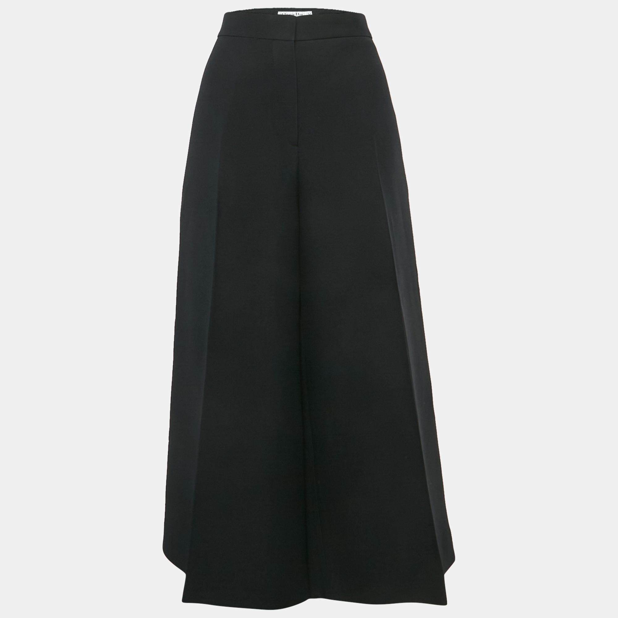 

Christian Dior Black Wool Culottes XL