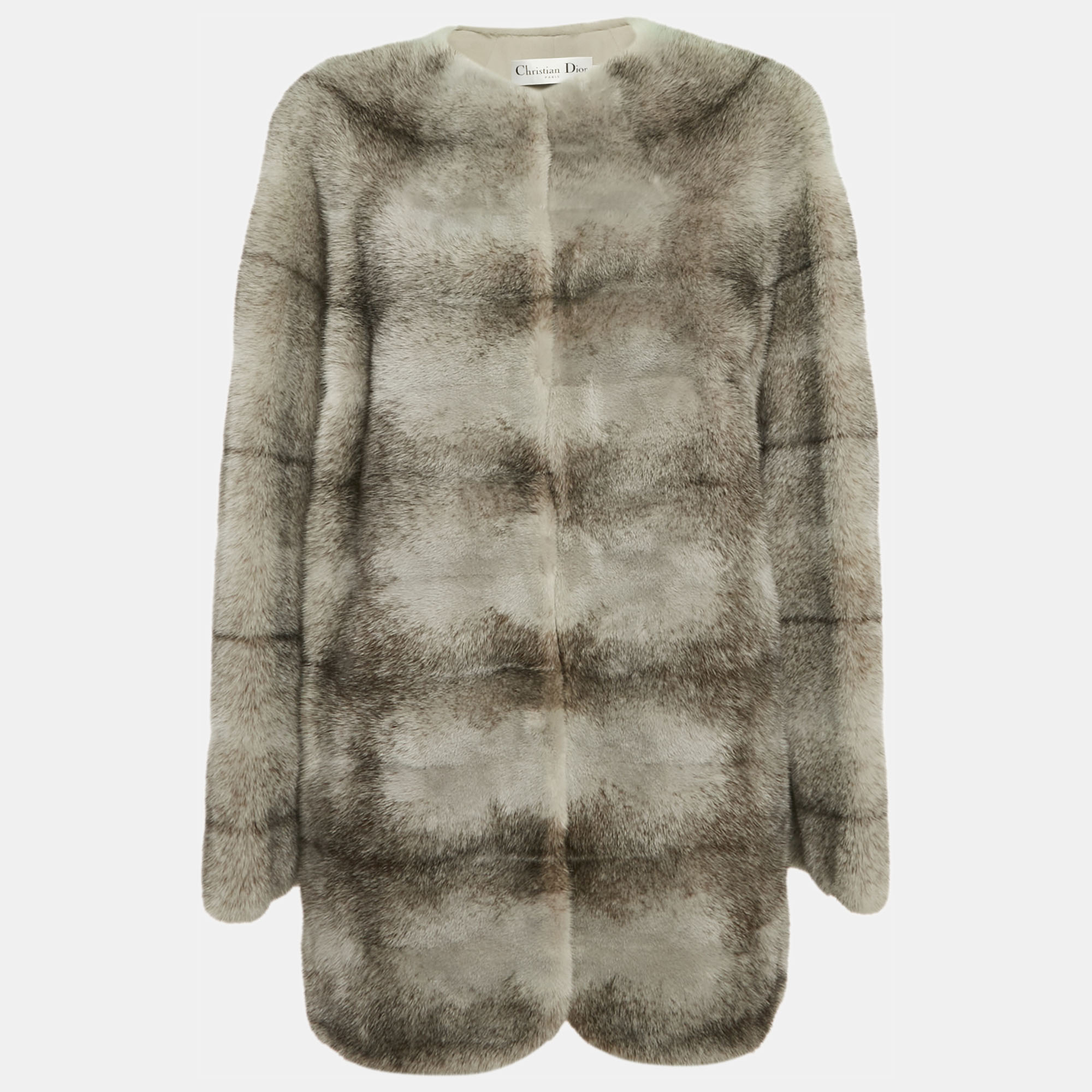 

Christian Dior Grey Mink Fur Jacket L