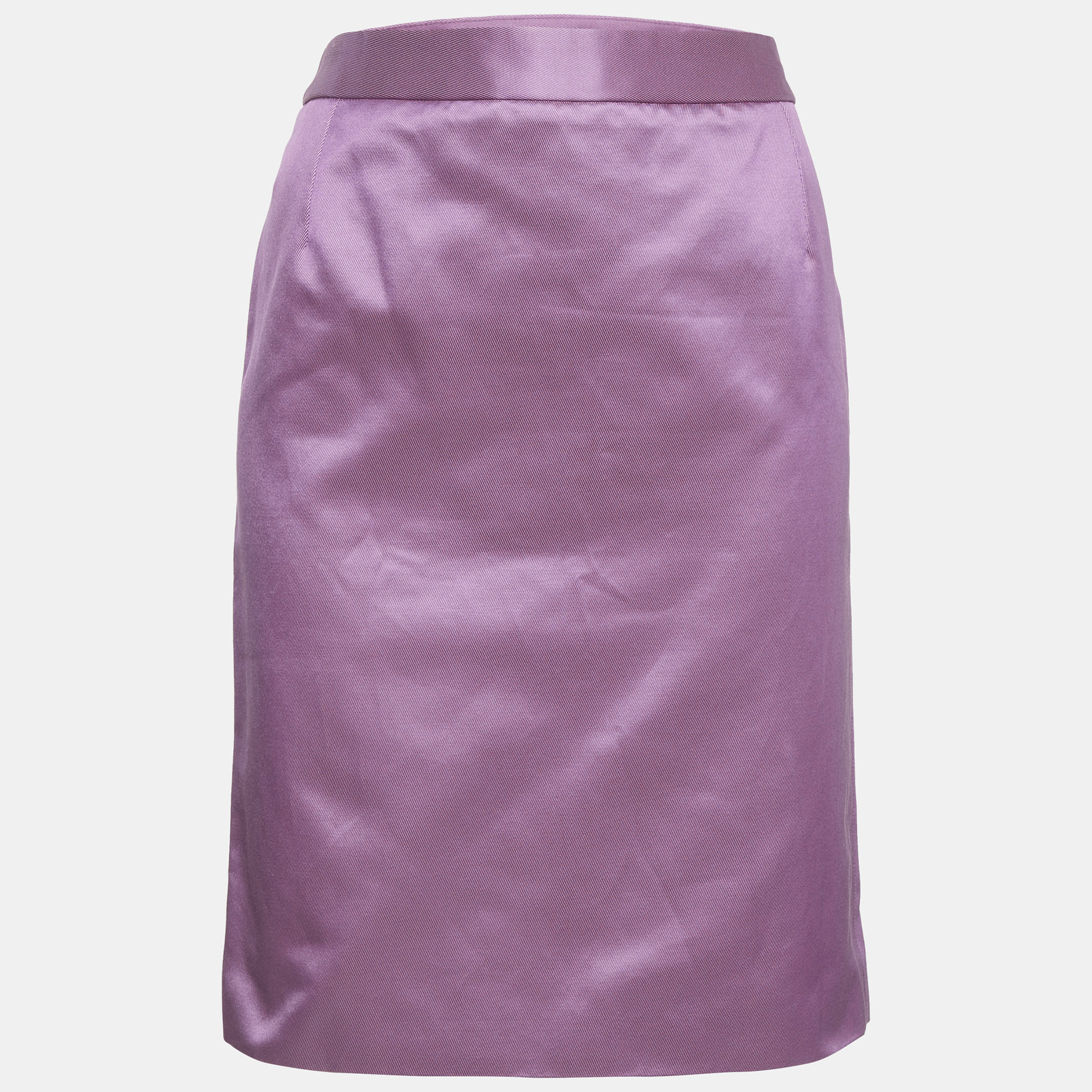 

Christian Dior Purple Gabardine Pencil Skirt M, Pink
