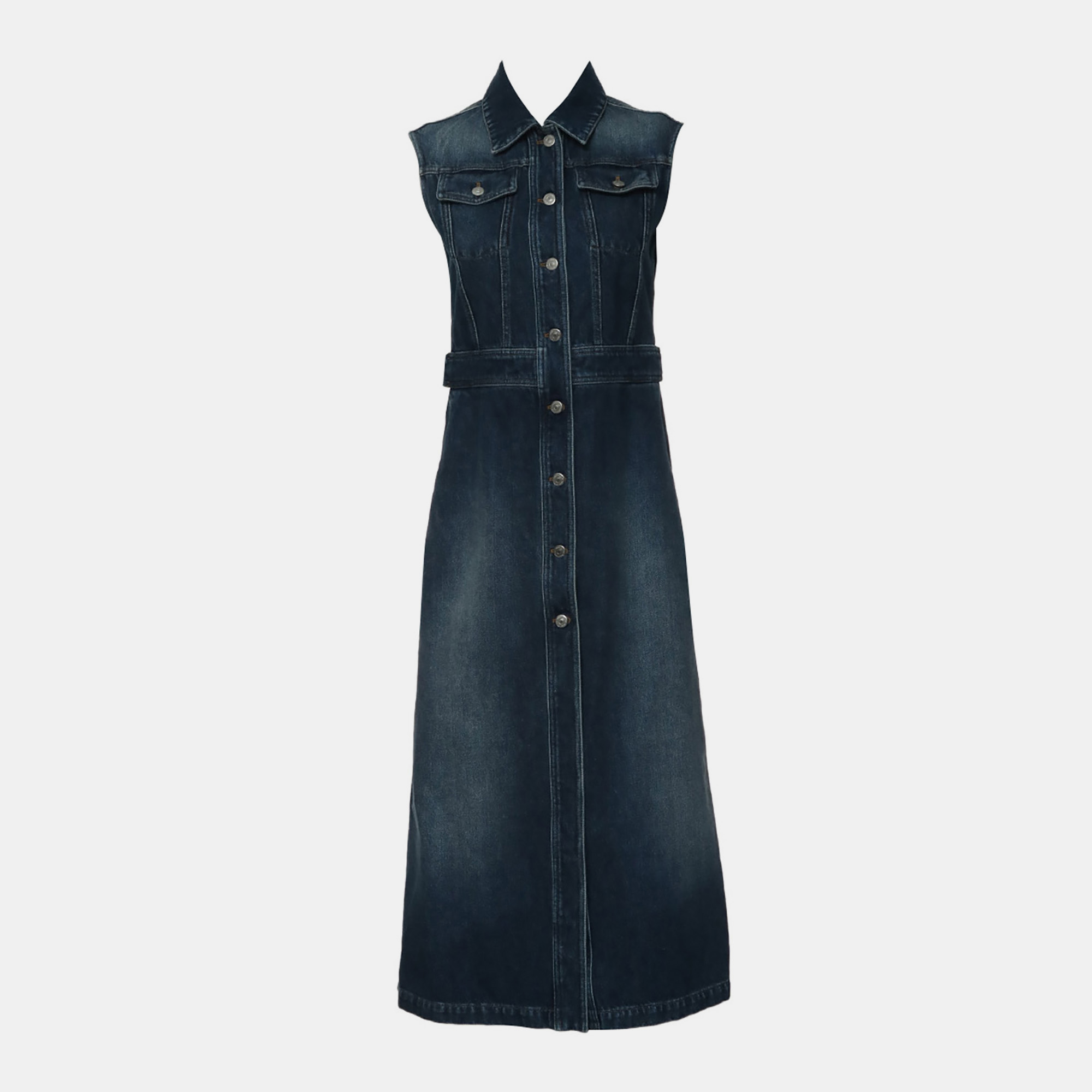 

Dior Sleeveless Denim Dress, Blue