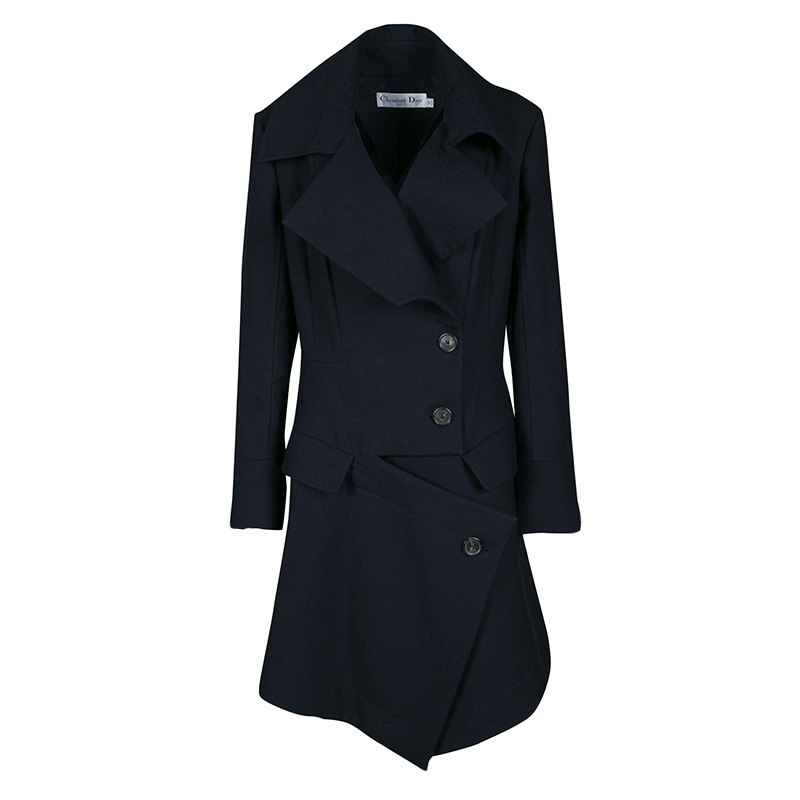 Dior Navy Blue Wool Over Coat L Dior | TLC