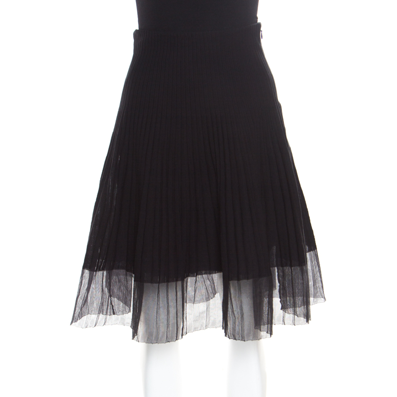 dior sheer skirt