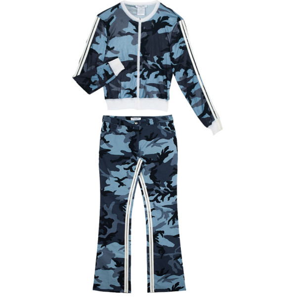 Pre Owned Christian Dior Camouflage Print Suit XL