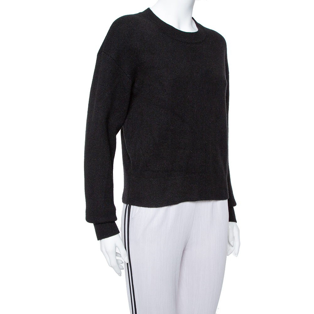 

Dior Black Cashmere J'ADIOR 8 Crewneck Sweater