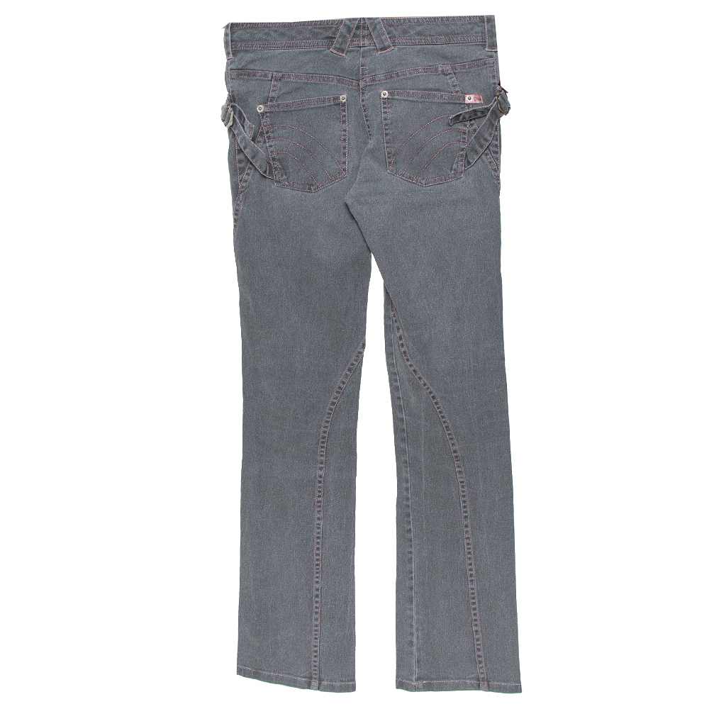 

Christian Dior Grey Denim Paneled Straight Leg Jeans