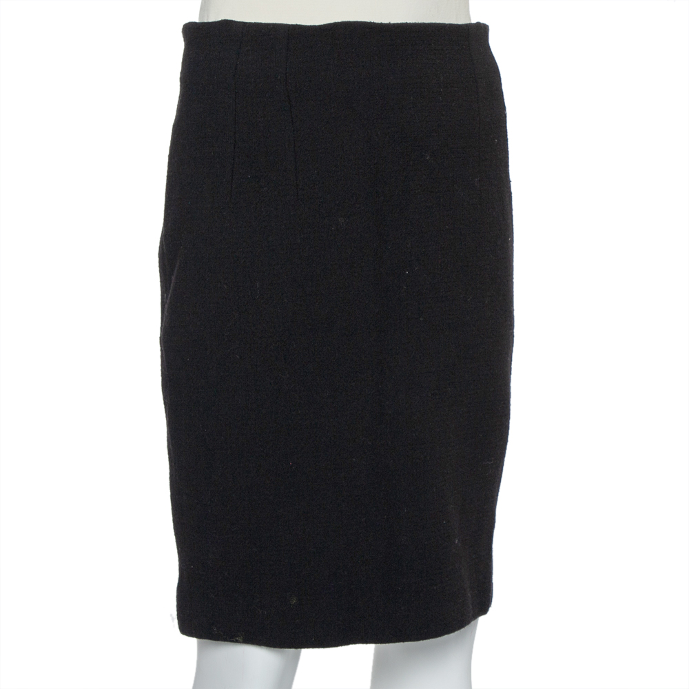 

Christian Dior Black Wool Mini Skirt