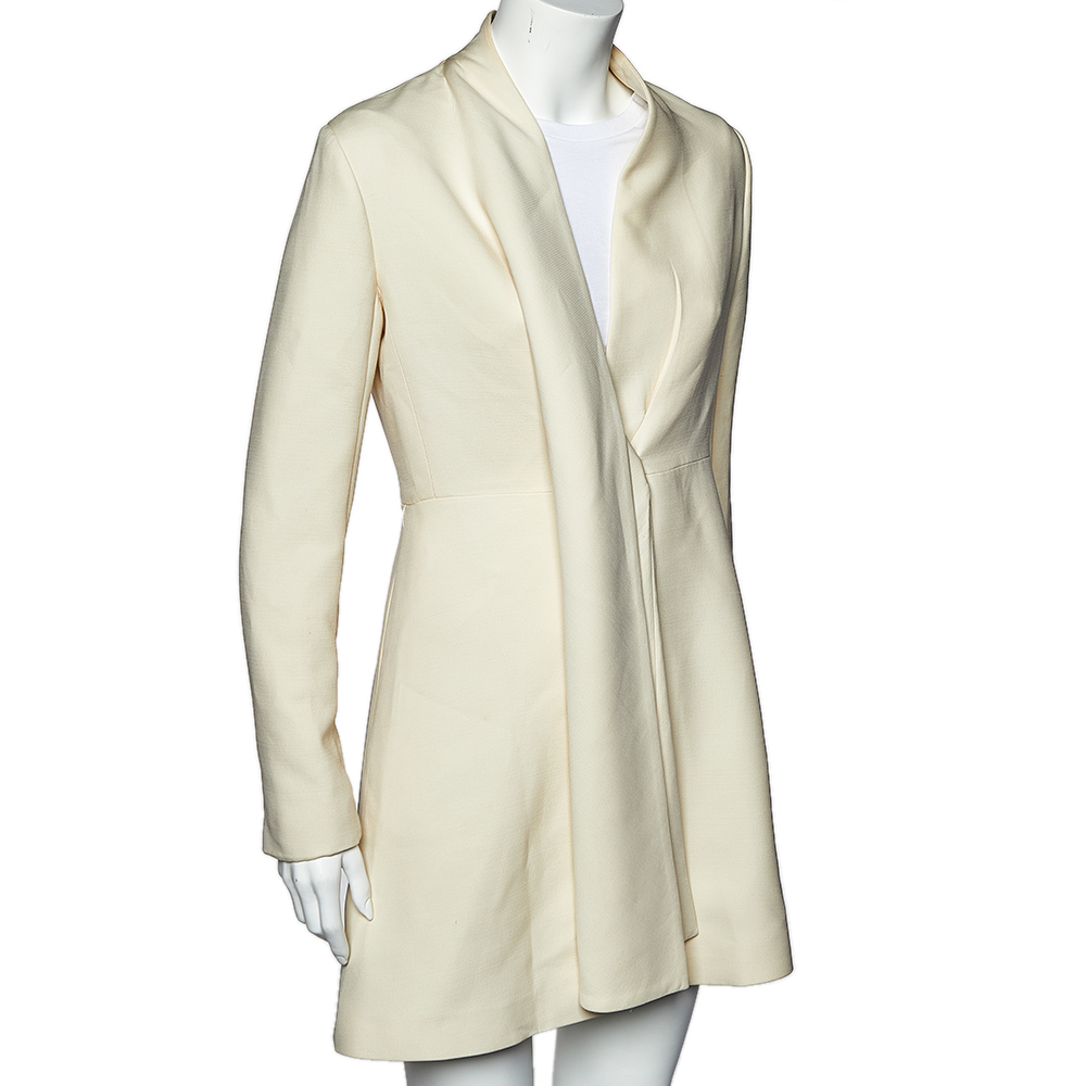 

Christian Dior Ecru Wool & Silk Mid Length Jacket, Cream