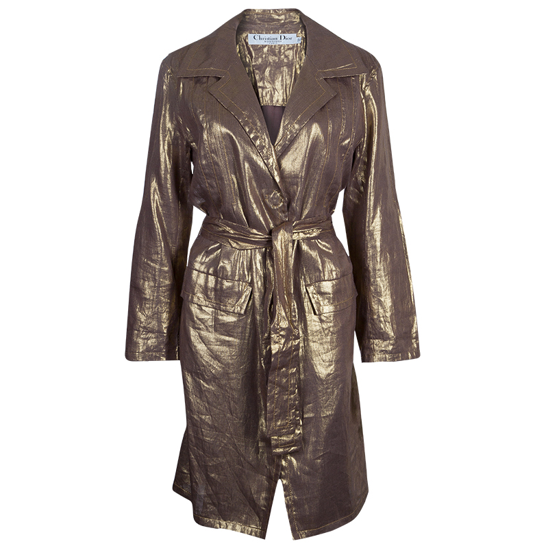 Dior Bronze Long Coat L