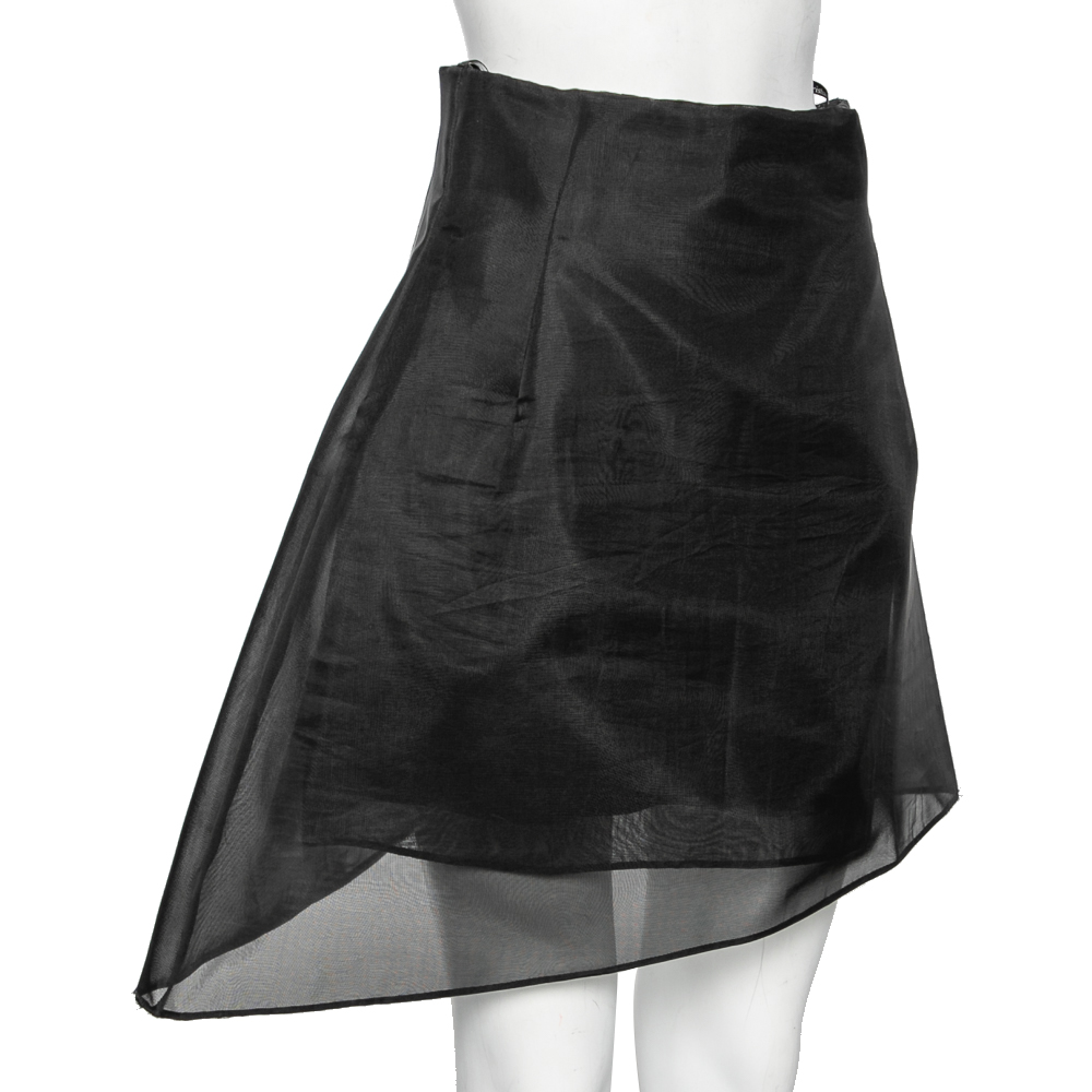 

Dior Black Silk Tulle Skirt