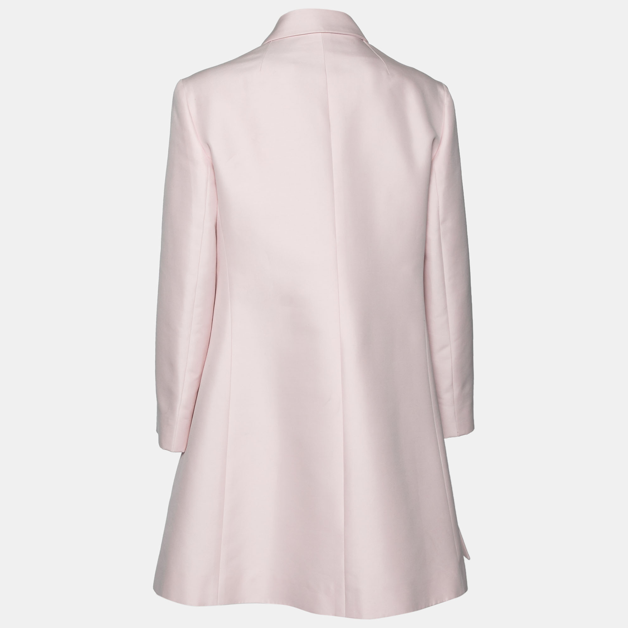 

Dior Pink Cotton Applique Detail Double Breasted Coat