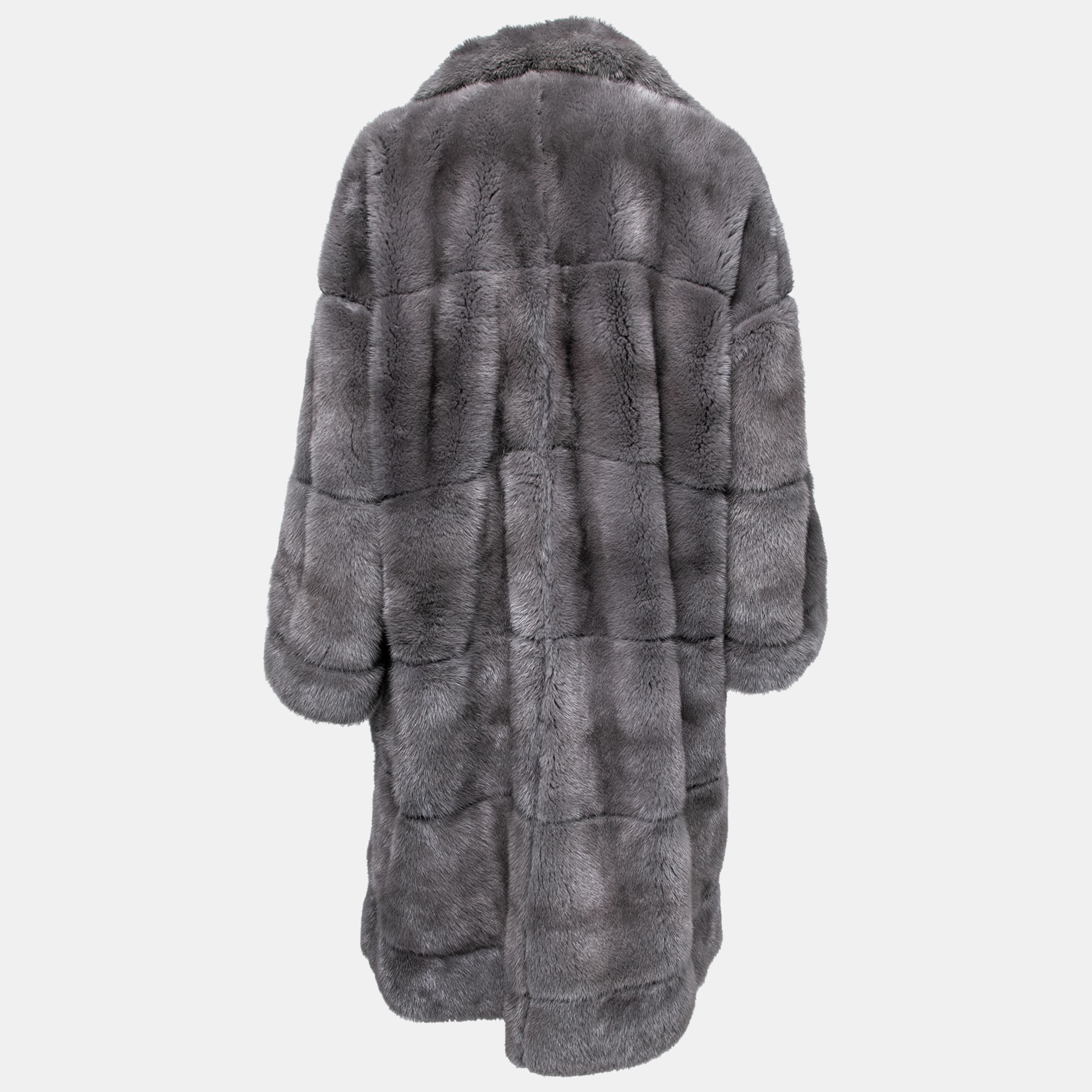 

Dior Vintage Grey Fur & Leather Reversible Coat