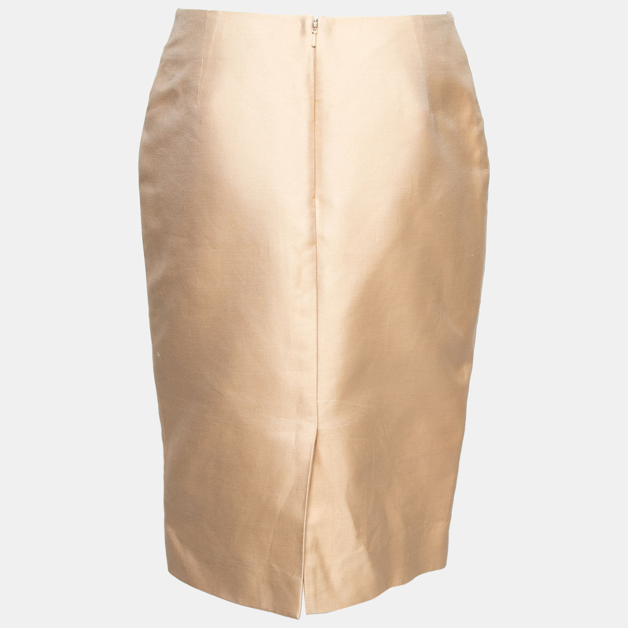 

Dior Beige Cotton Back Slit Detailed Skirt