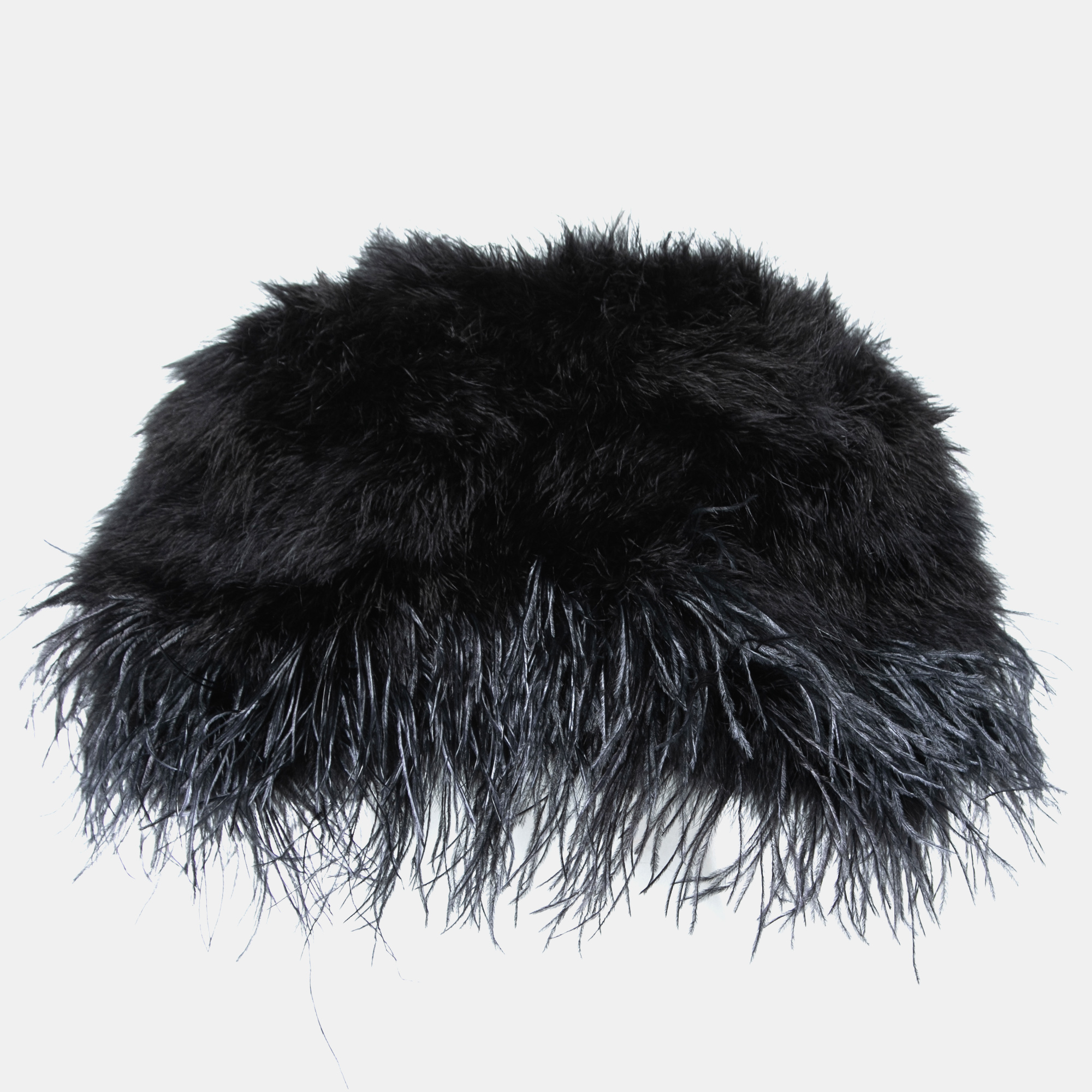 

Dior Black Fur Marabou Ostrich Bolero OS