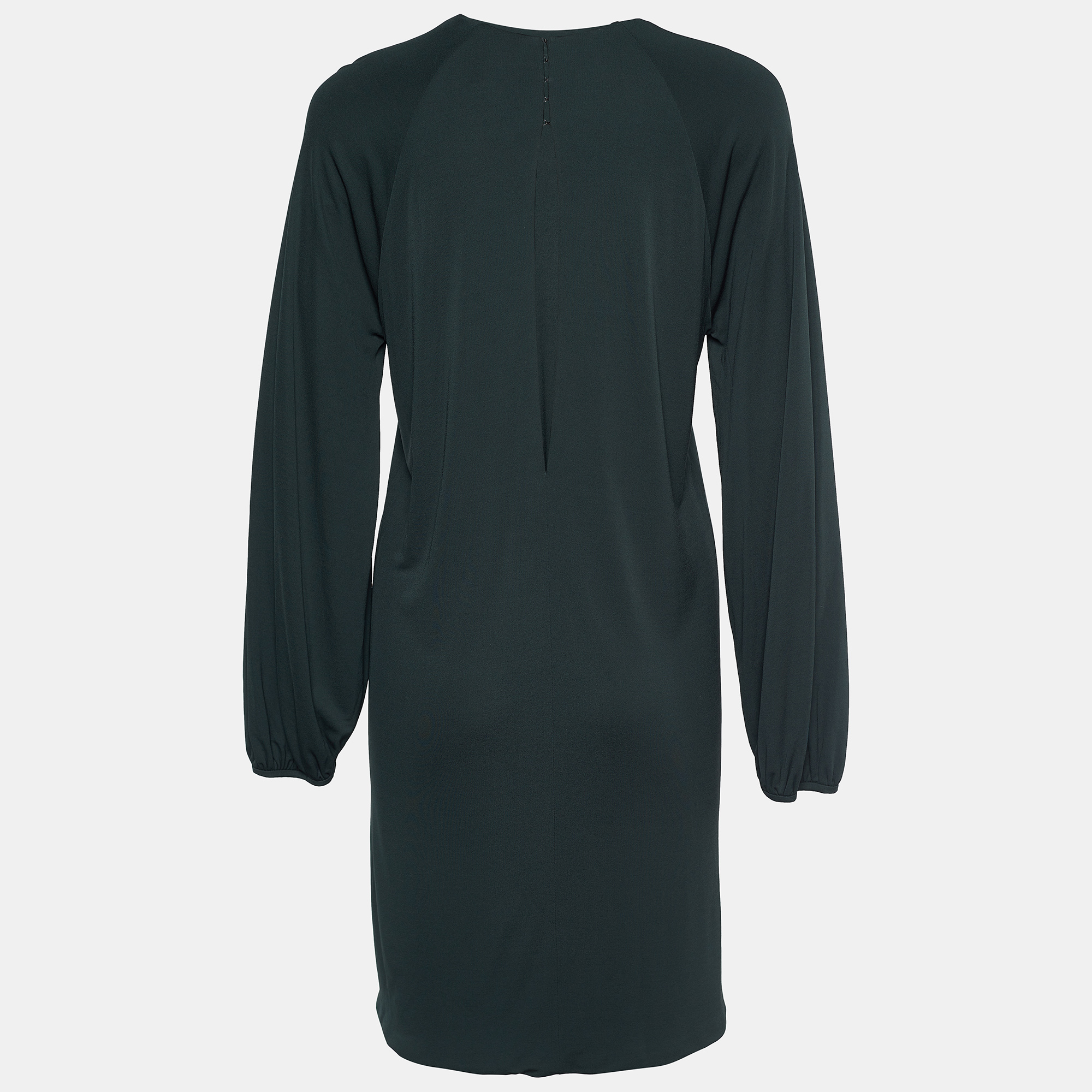 

Dior Dark Green Crepe Raglan Sleeve Dress