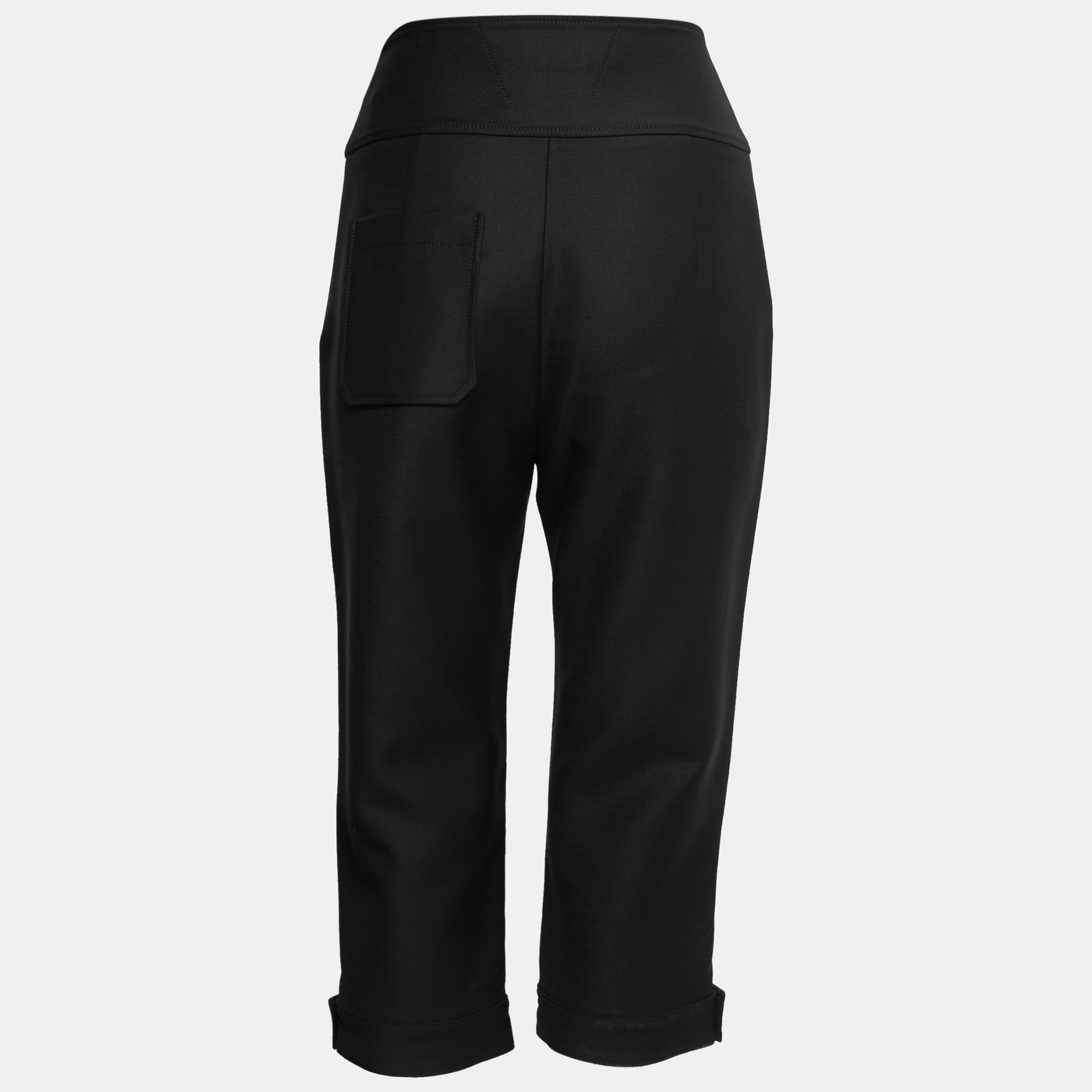 

Christian Dior Black Wool Capri Pants