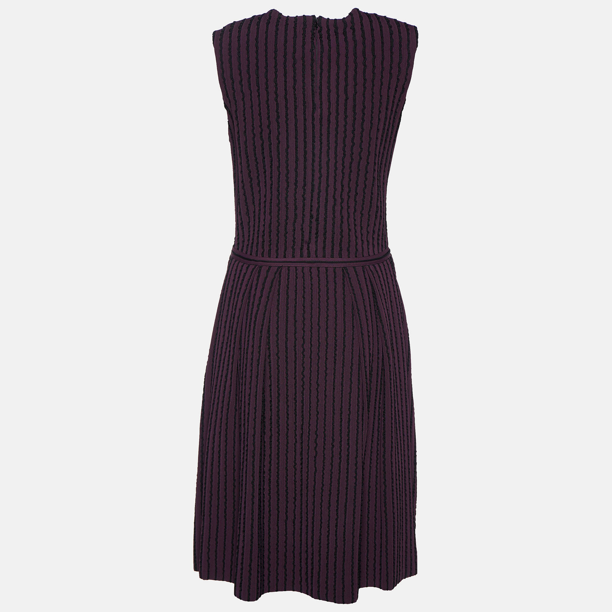 

Christian Dior Dark Purple Knit Sleeveless Midi Dress