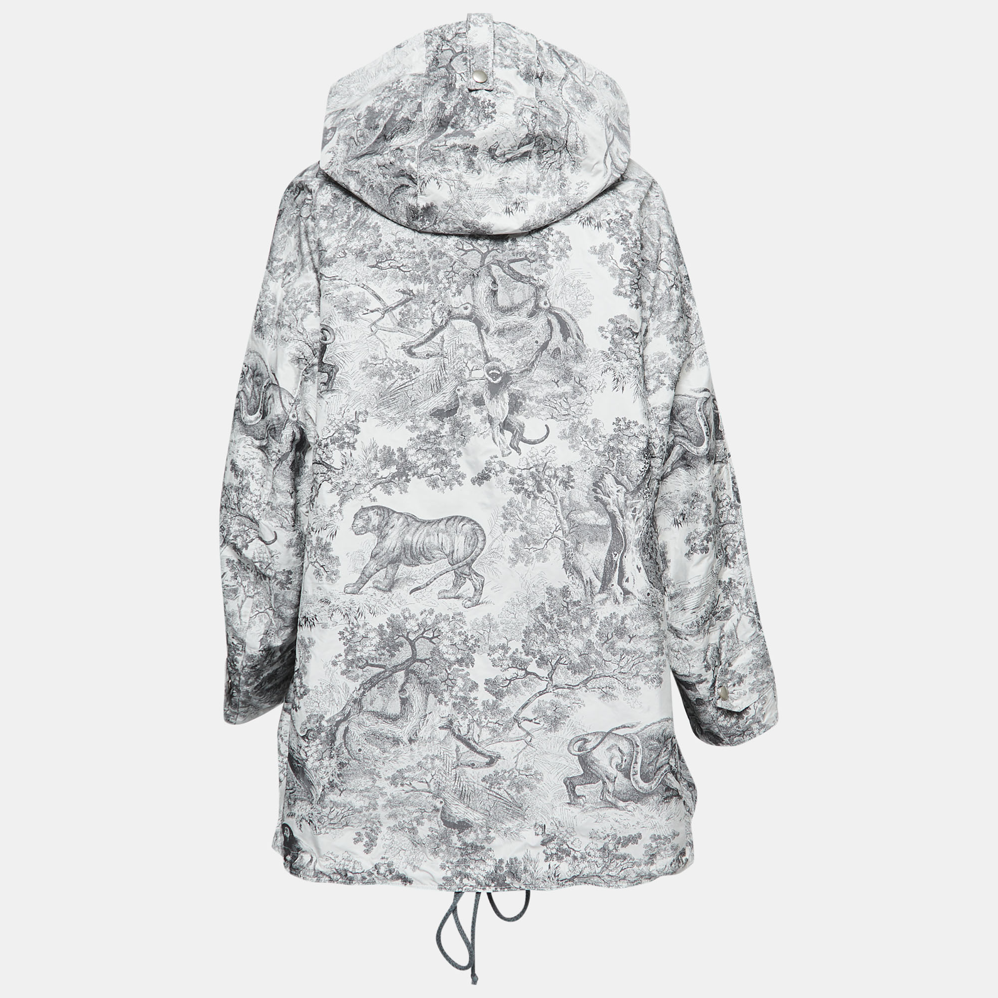 

Christian Dior Grey Toile de Jouy Tropicalia Jacquard Windbreaker Jacket