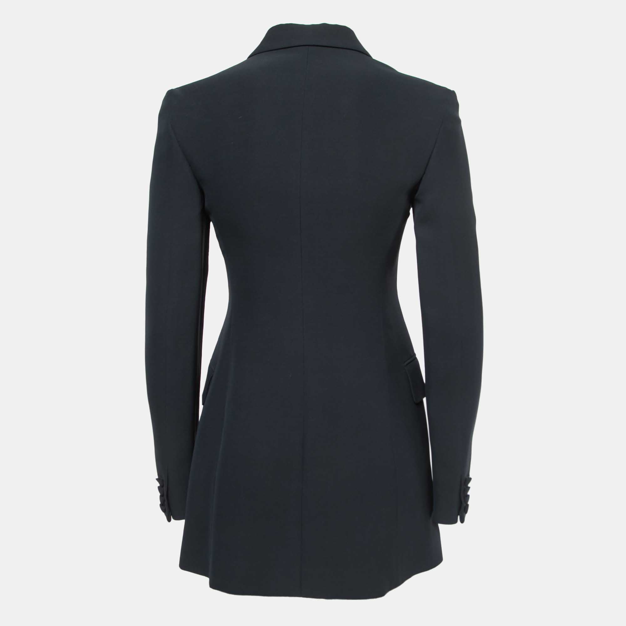 

Christian Dior Midnight Blue Crepe & Silk Blazer