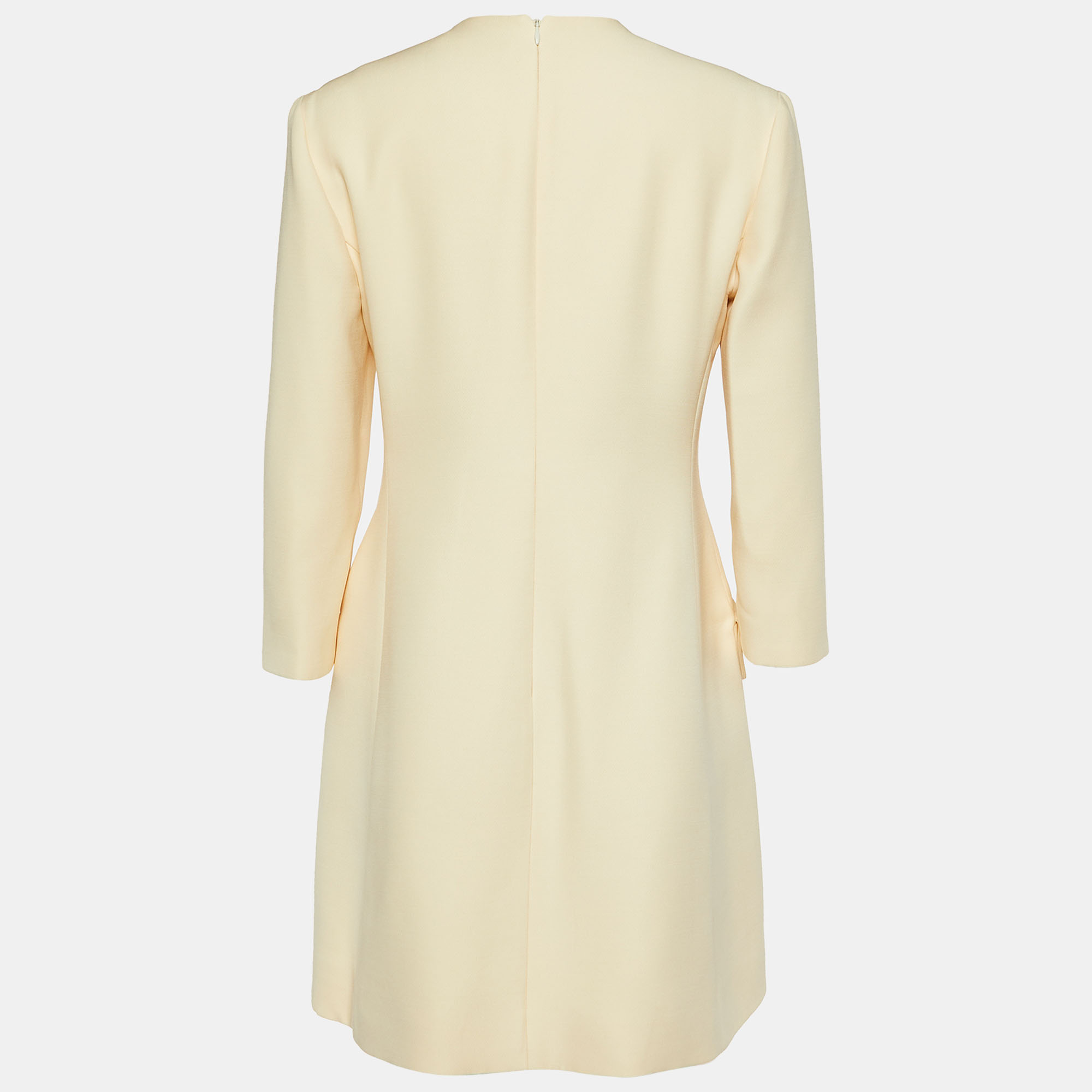 

Christian Dior Cream Wool & Silk Mini Dress
