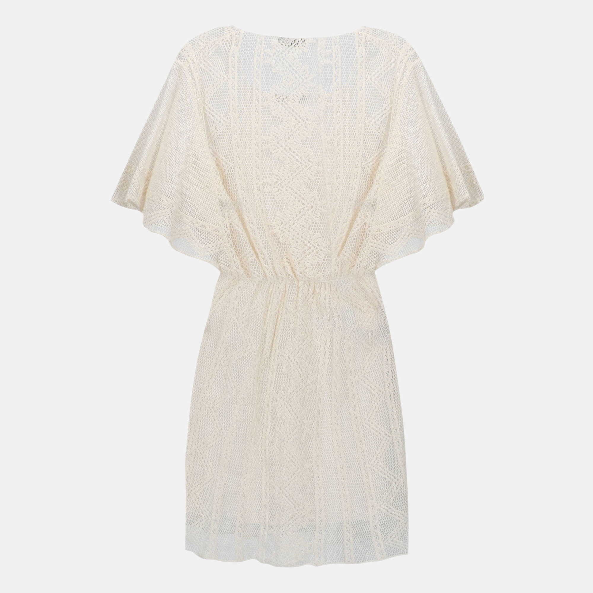 

Dior Women' Silk Midi Dress - Ecru, Beige