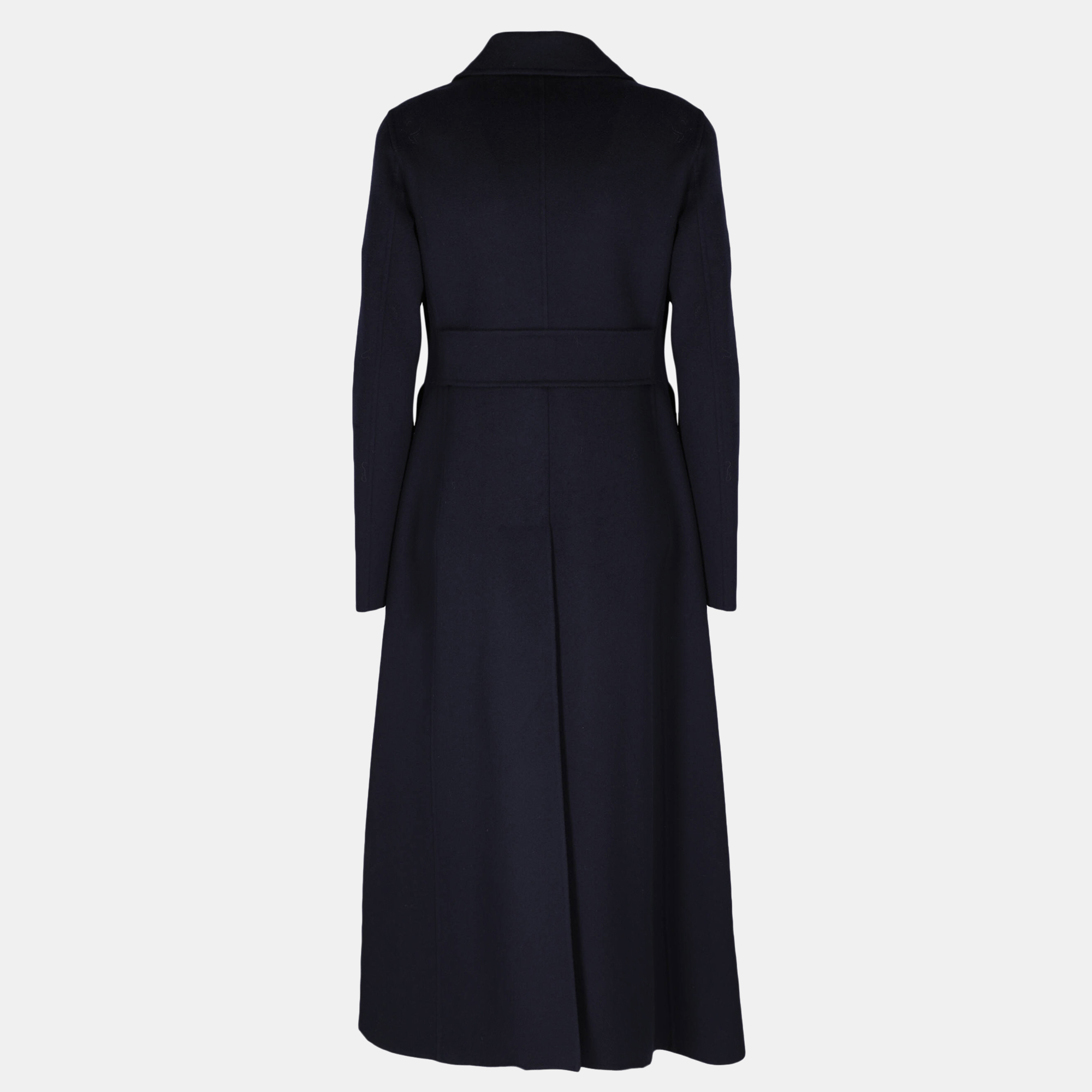 

Dior Women's Wool Single Breasted Coat - Navy, Navy blue