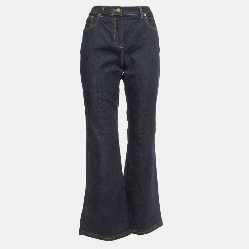 

Dior Navy Blue Denim Flared Jeans  Waist 32