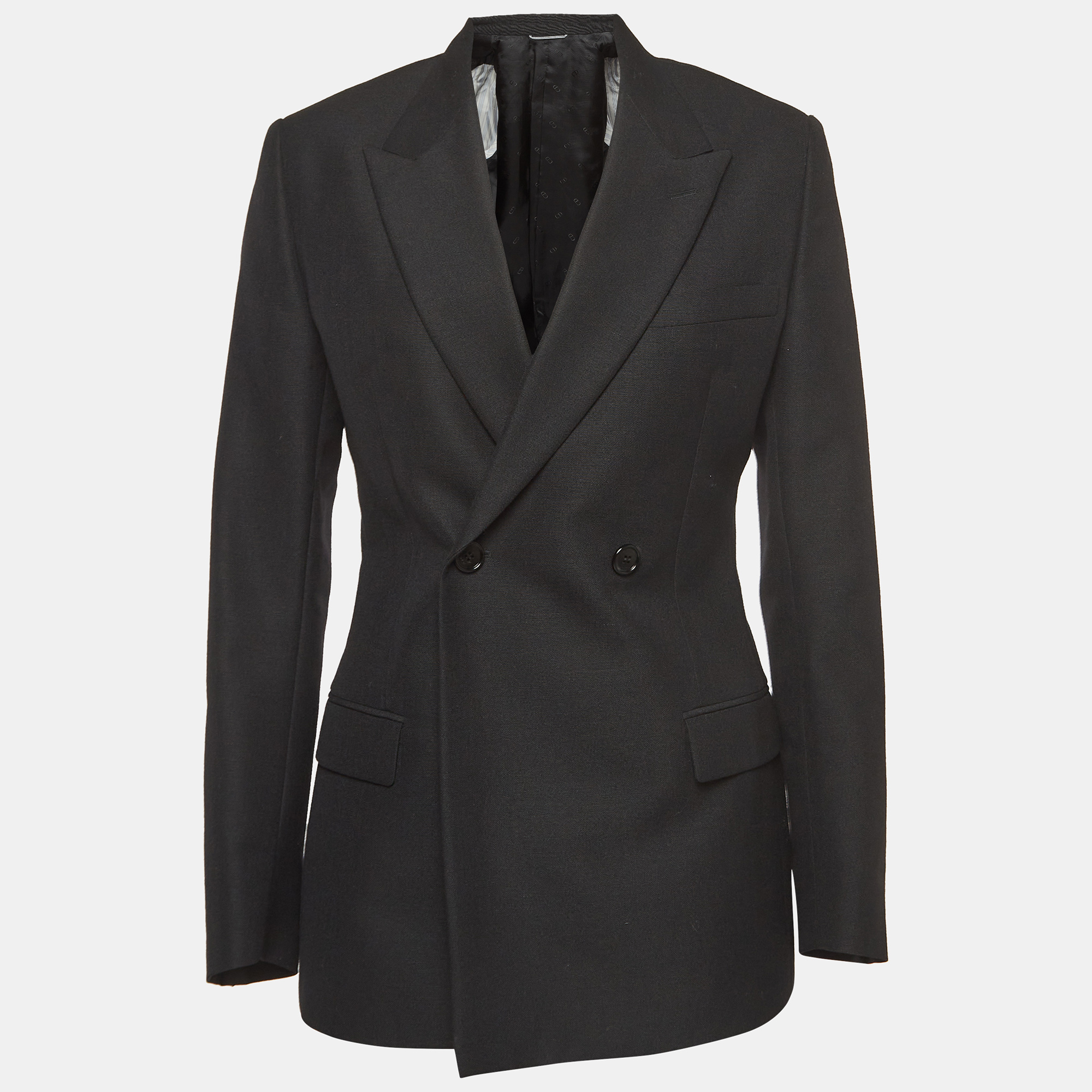 

Christian Dior Black Wool Double Breasted Blazer L