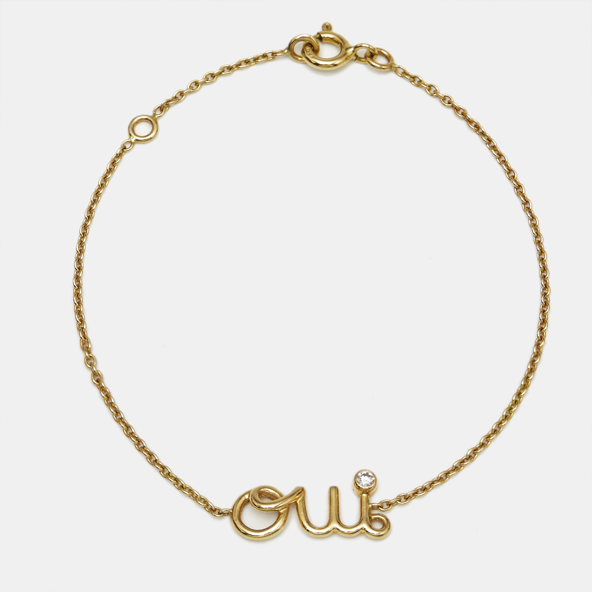 

Dior 'Oui' Diamond 18k Yellow Gold Bracelet