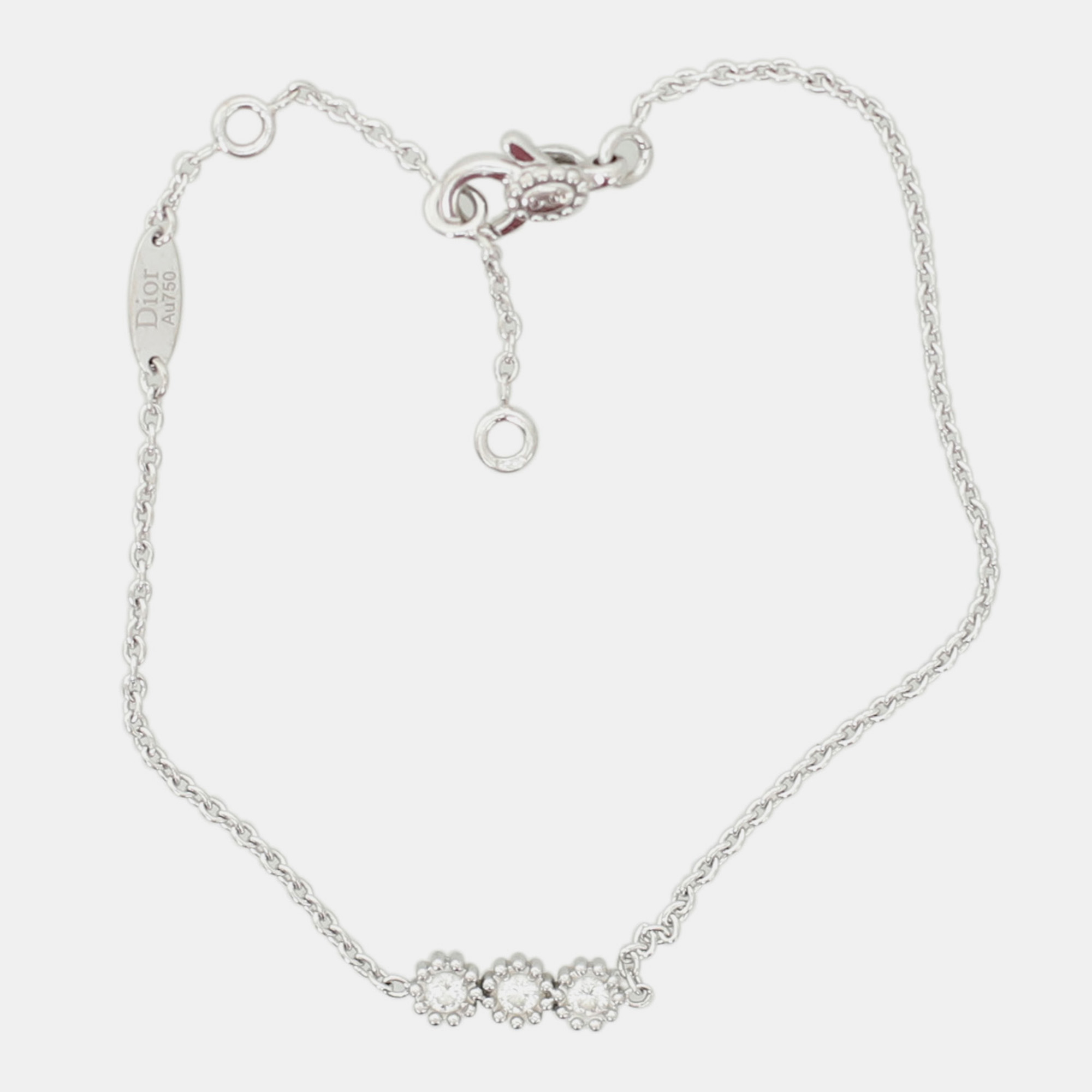 

Dior Mimirose 18K White Gold Bracelet With Diamonds
