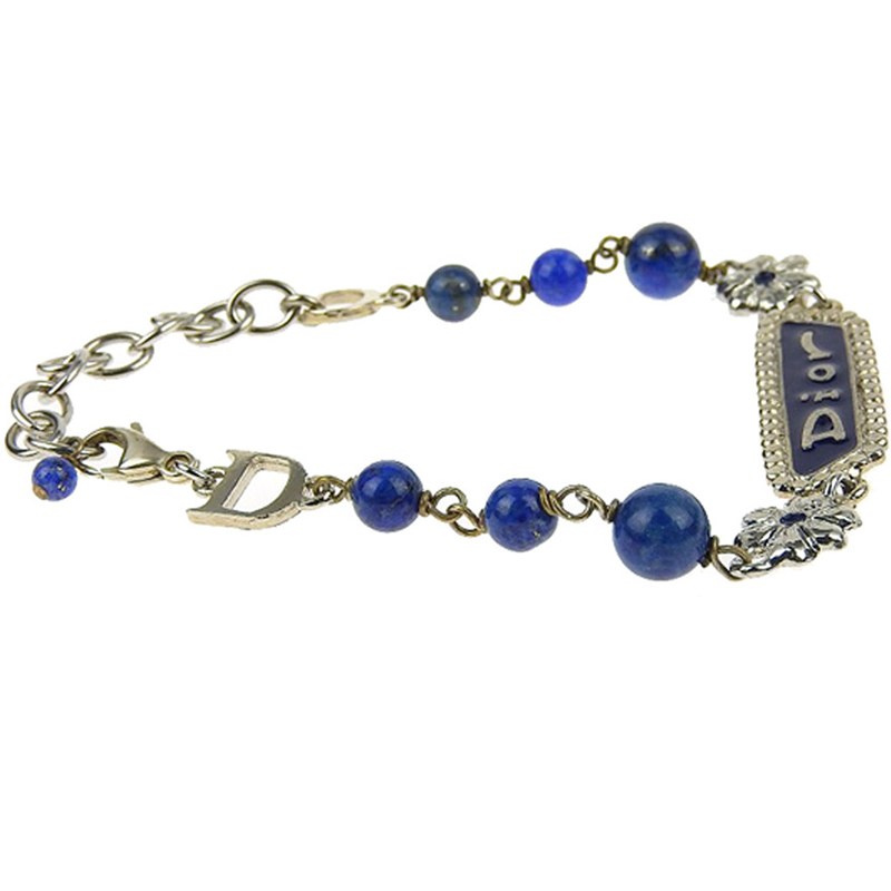 

Dior Blue/ Silver Metal Bracelet