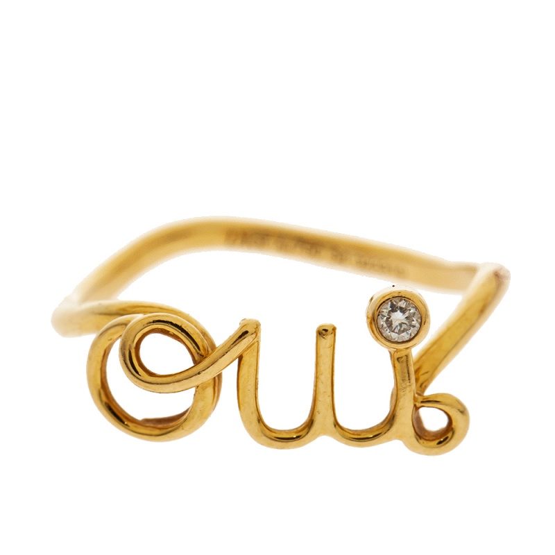 

Dior Oui Diamond 18K Yellow Gold Ring Size