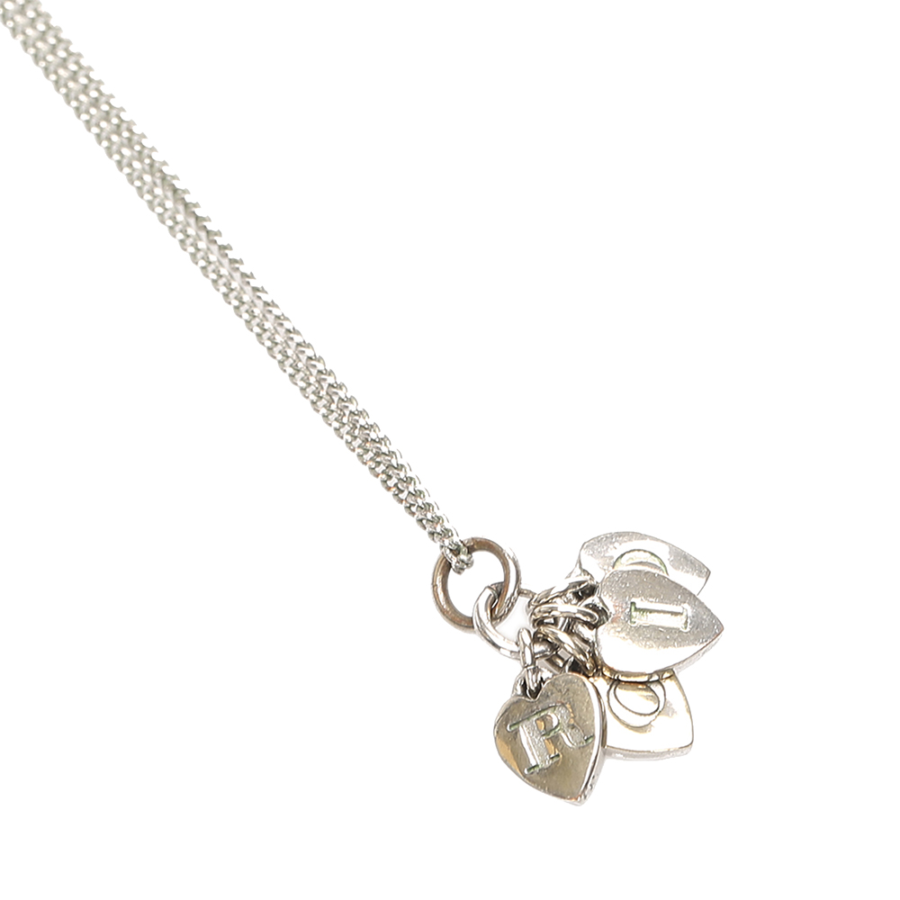 

Dior Heart Silver Brass Necklace