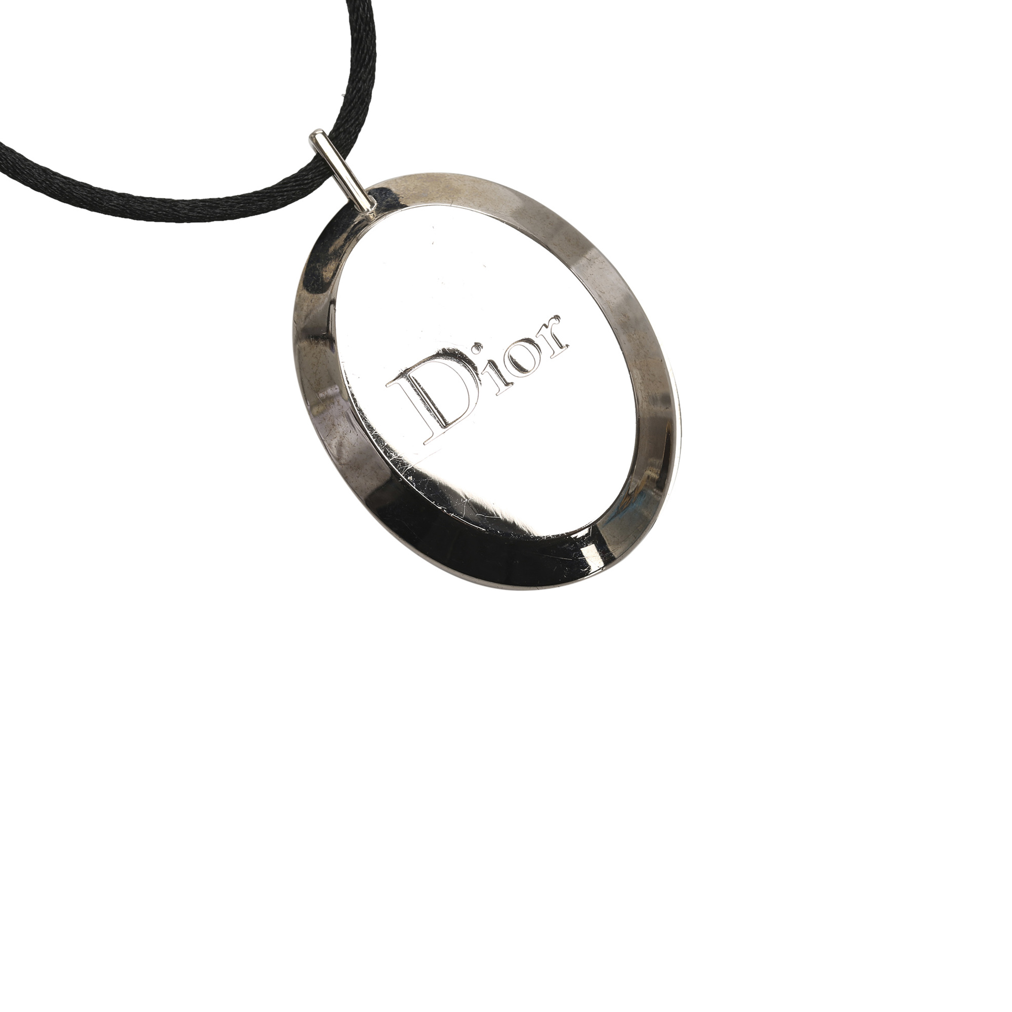 

Dior Silver Cristal Boreal Lipgloss Pendant Necklace