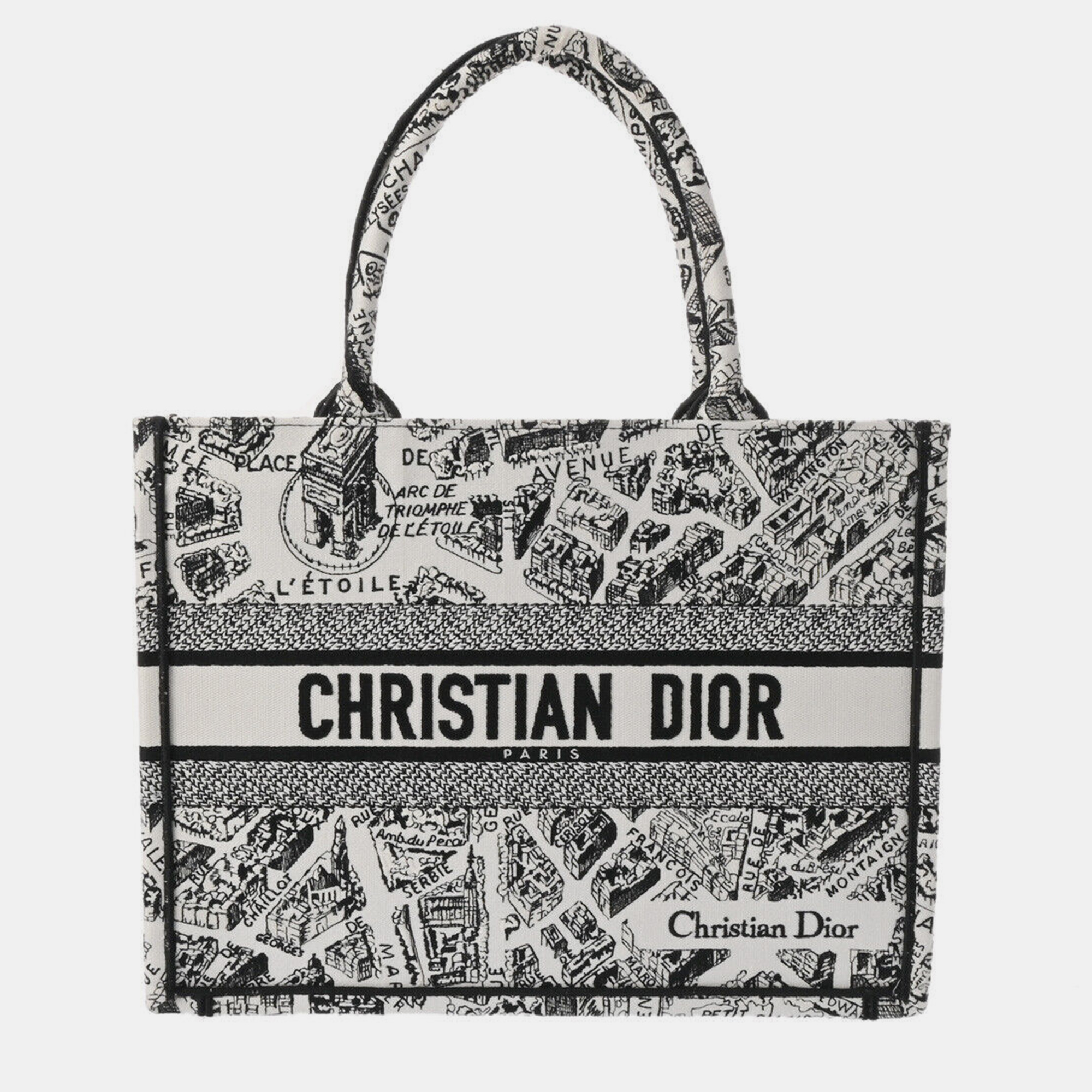 

Dior Black Canvas Book Tote Bag