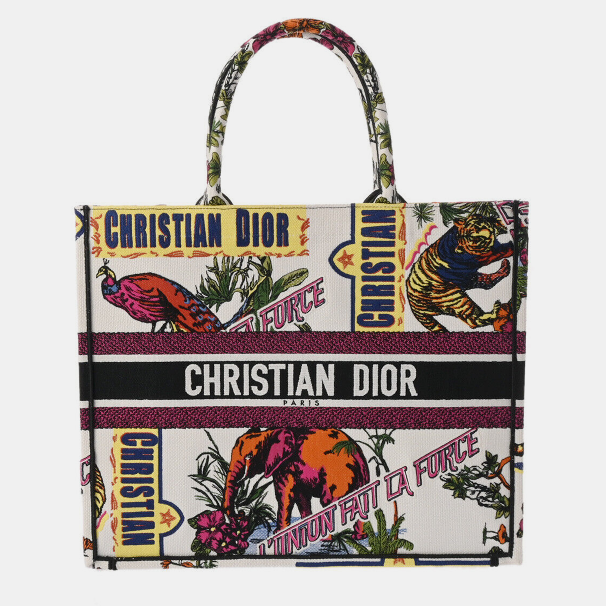 

Dior Multicolor Canvas Large Book Tote Bag