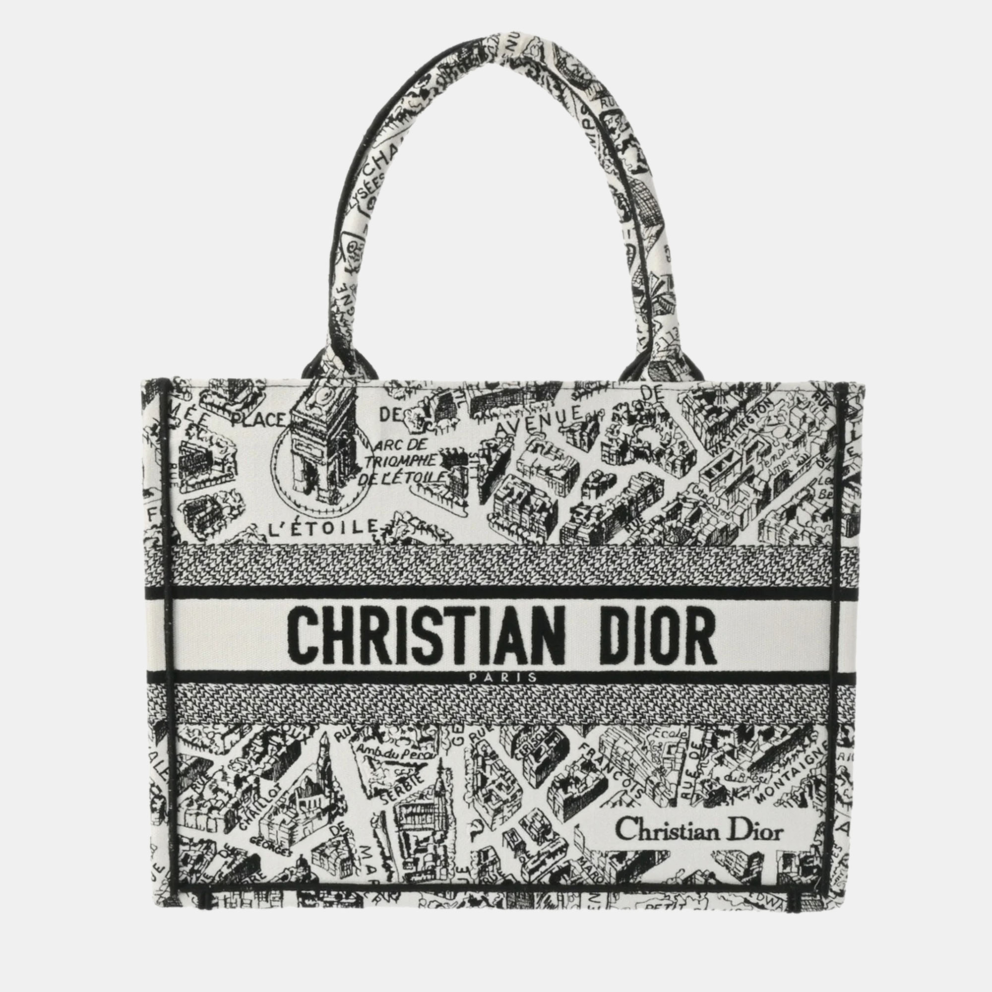 

Dior Black/White Canvas Medium Book Tote Tote Bag