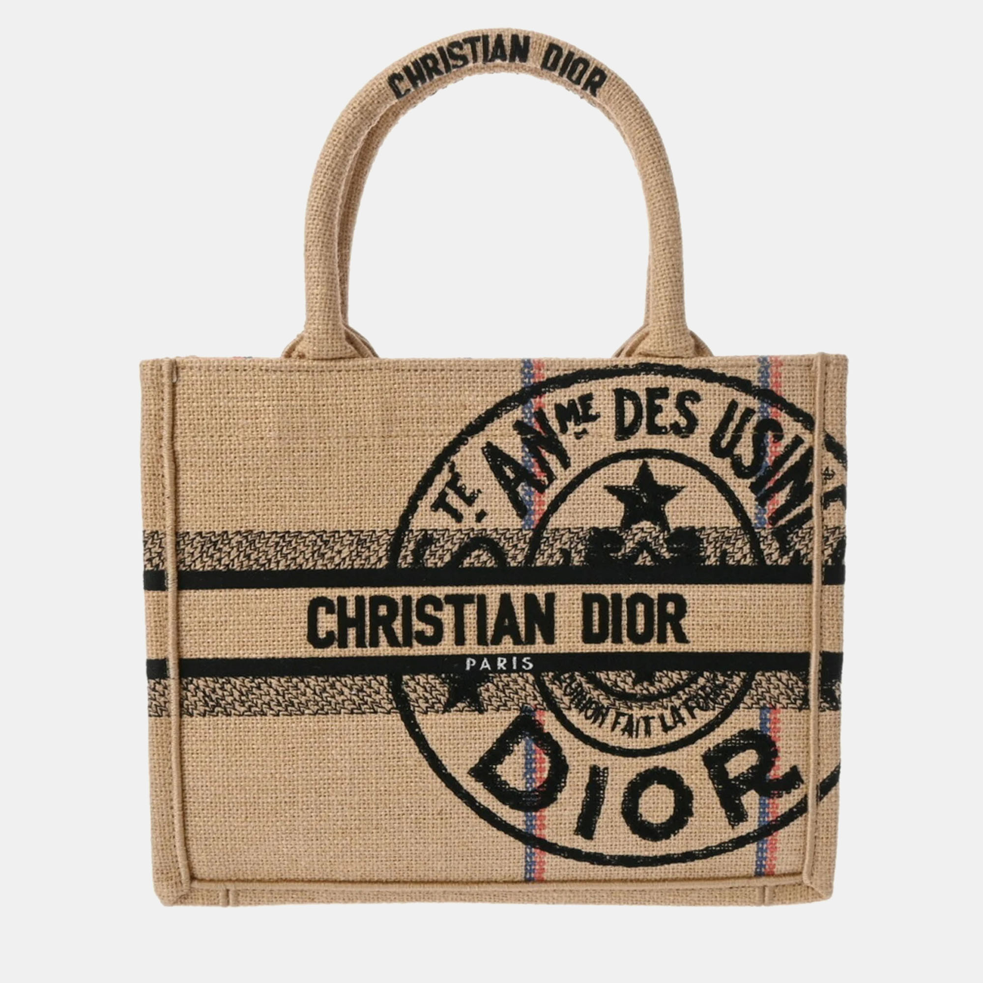 

Dior Neutral Canvas  Book Tote Tote Bag, Beige