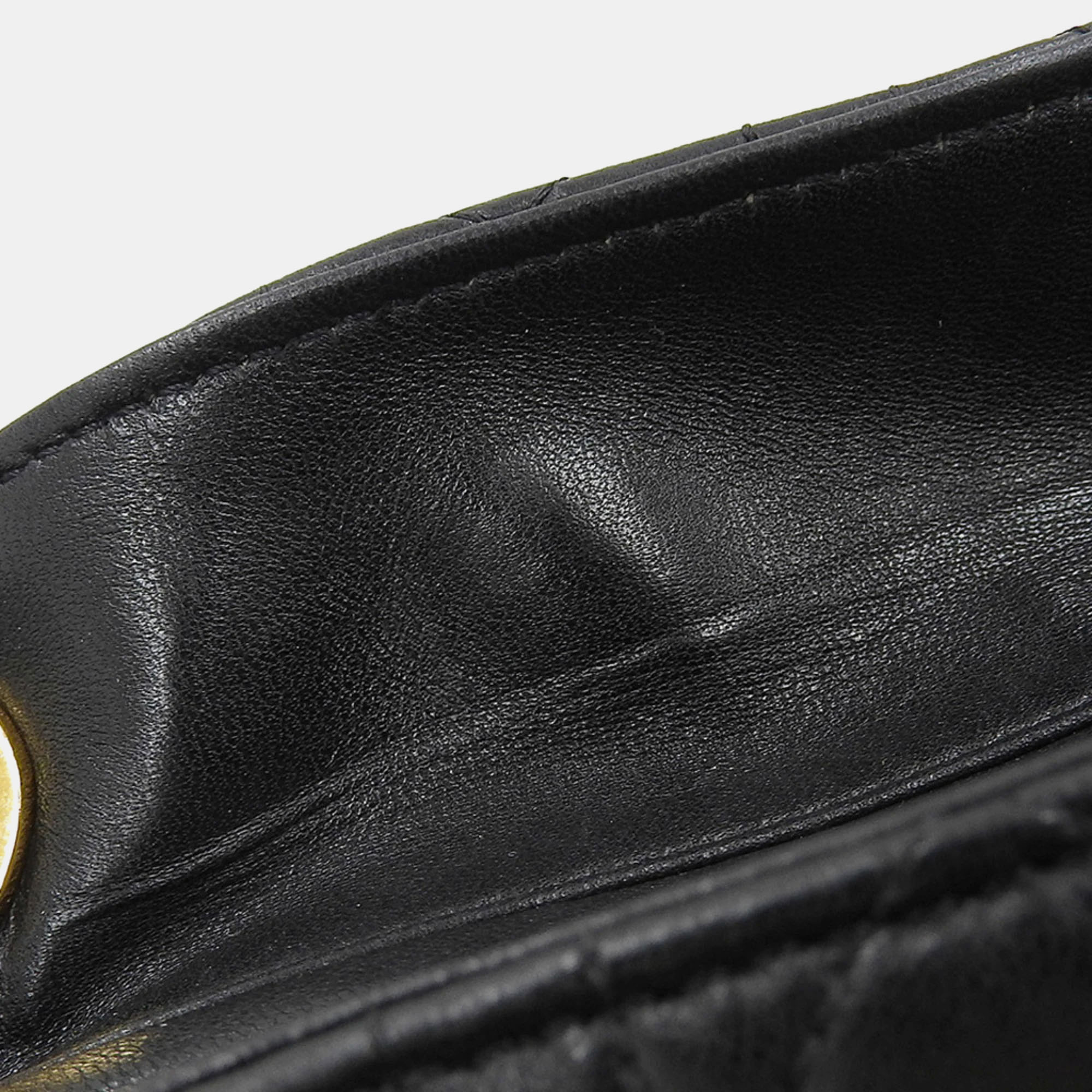 Dior Black Leather Medium Lady Dior Top Handle Bags 