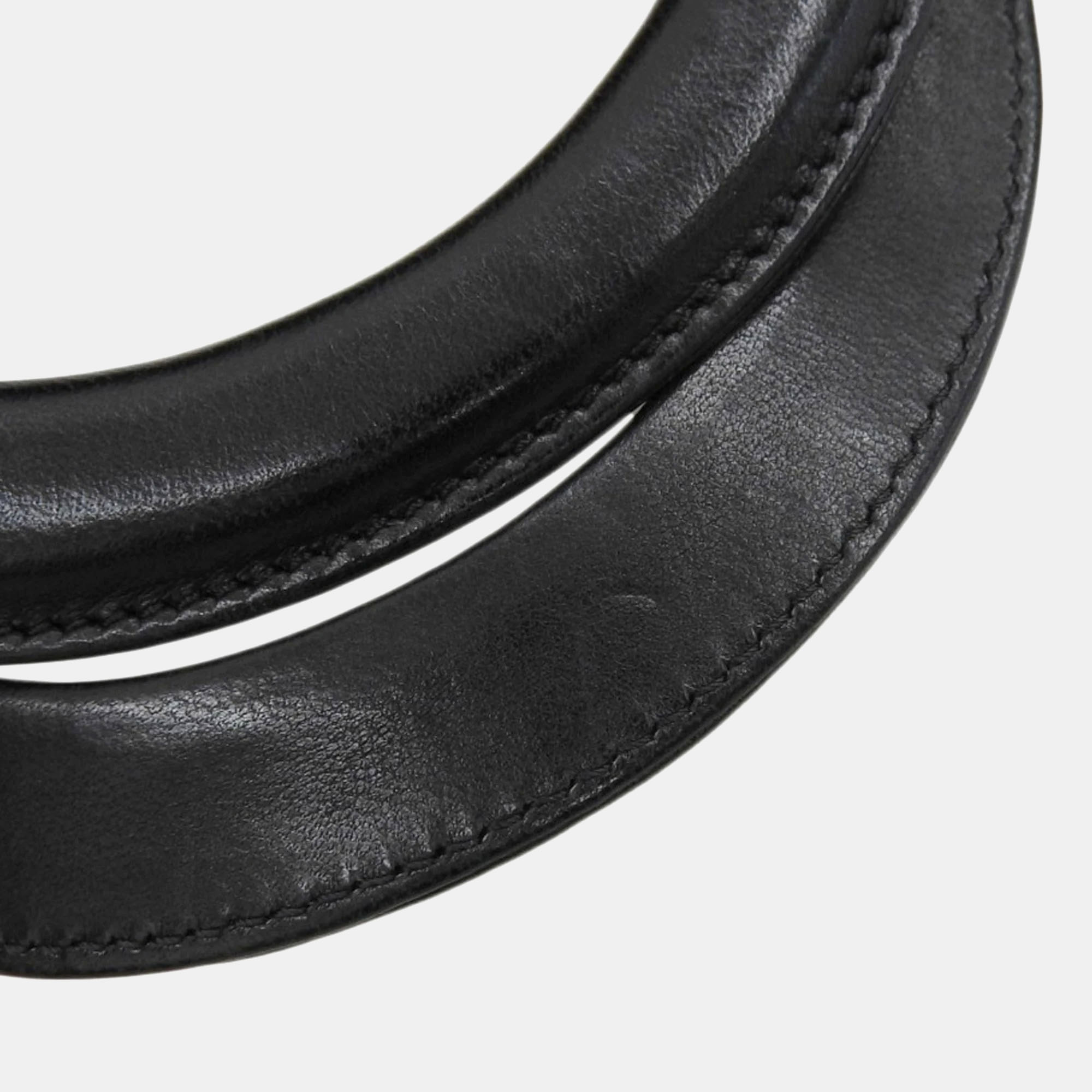 Dior Black Leather Medium Lady Dior Top Handle Bags 