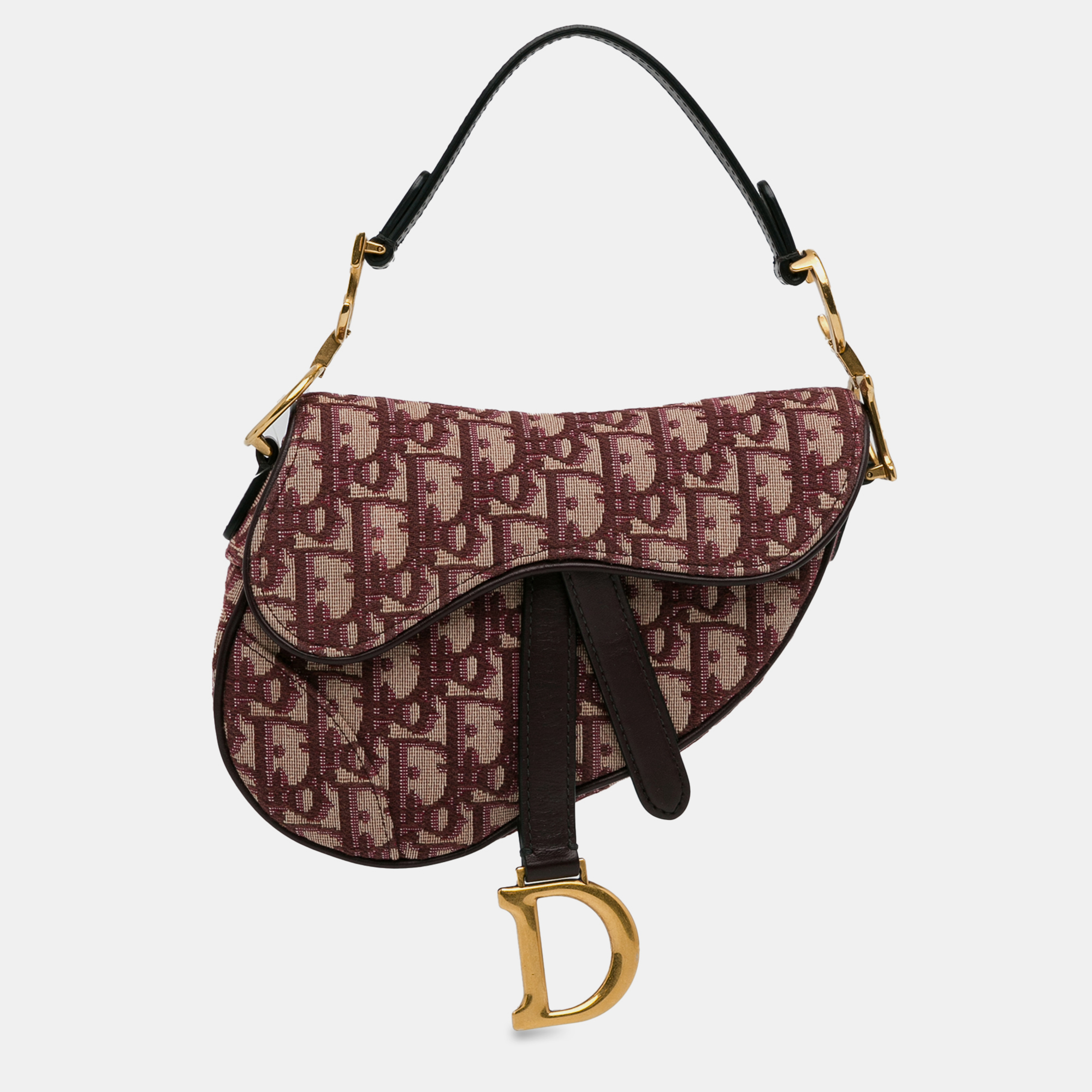 

Dior Mini Oblique Saddle Bag, Red